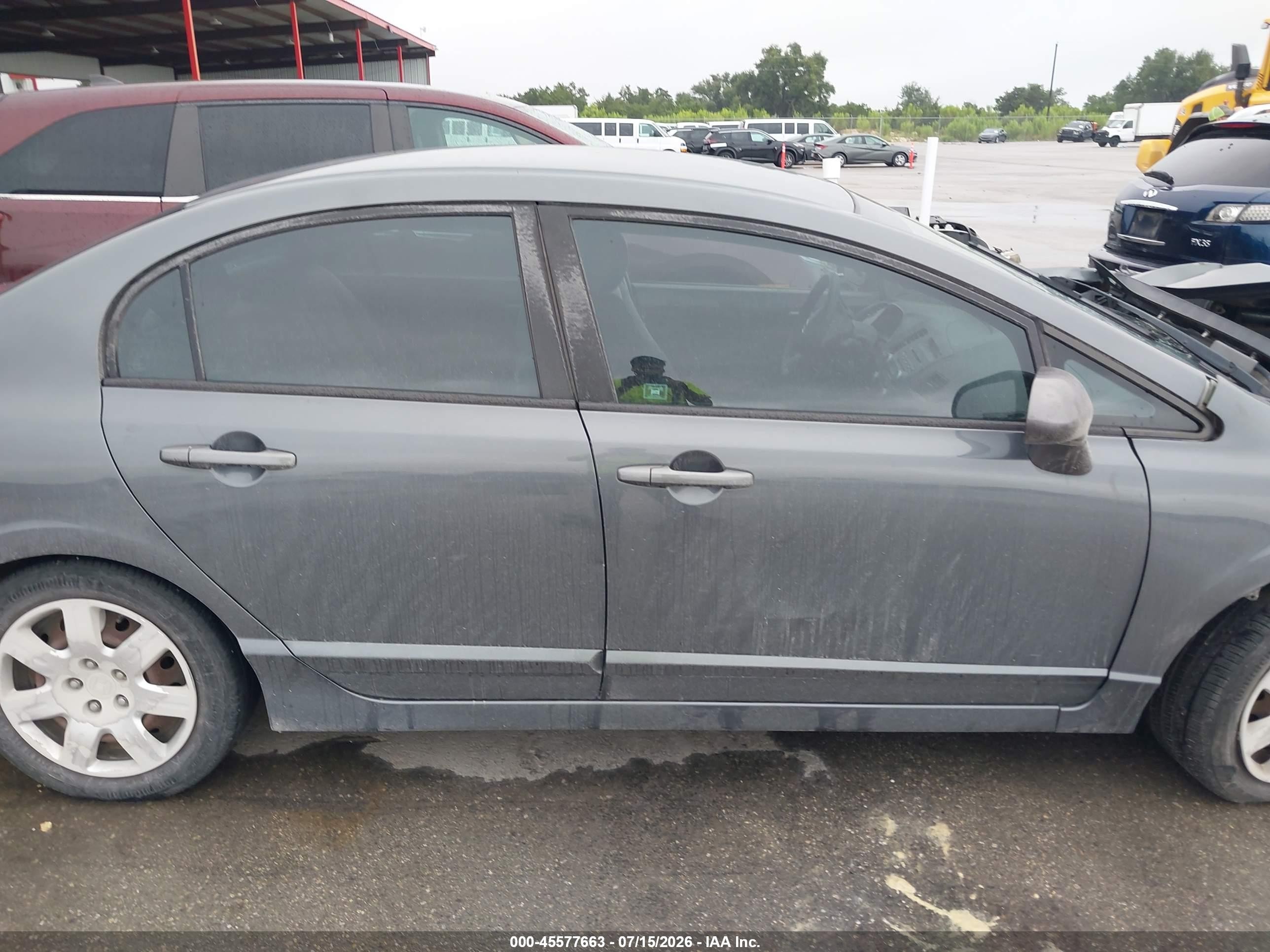 2011 Honda Civic Lx Gray vin: 2HGFA1F52BH308724