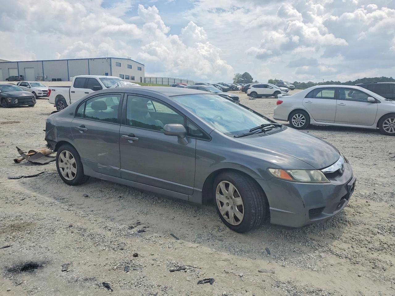 2011 Honda Civic Lx Gray vin: 2HGFA1F52BH309212