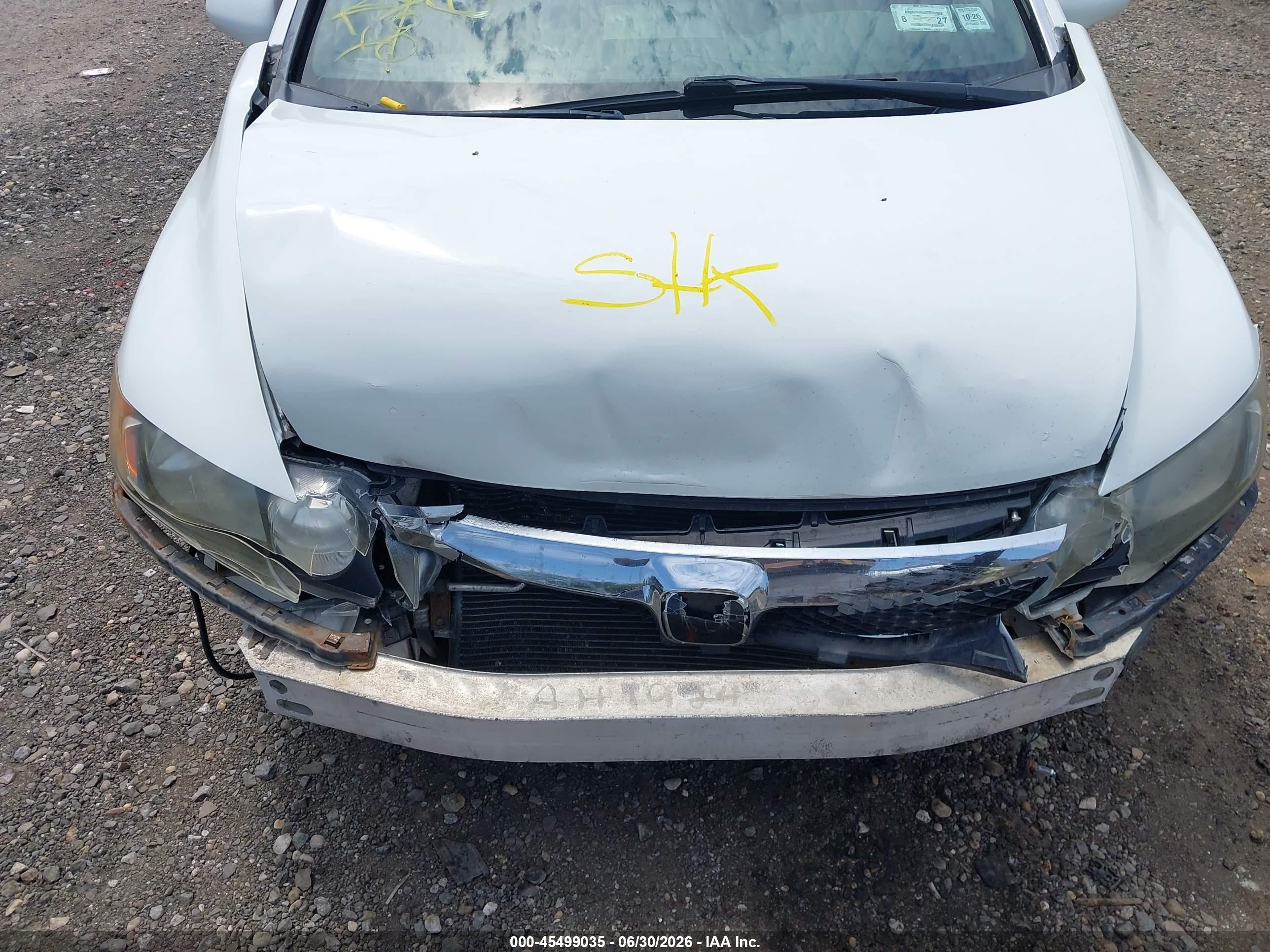 2011 Honda Civic Lx Белый vin: 2HGFA1F52BH516845