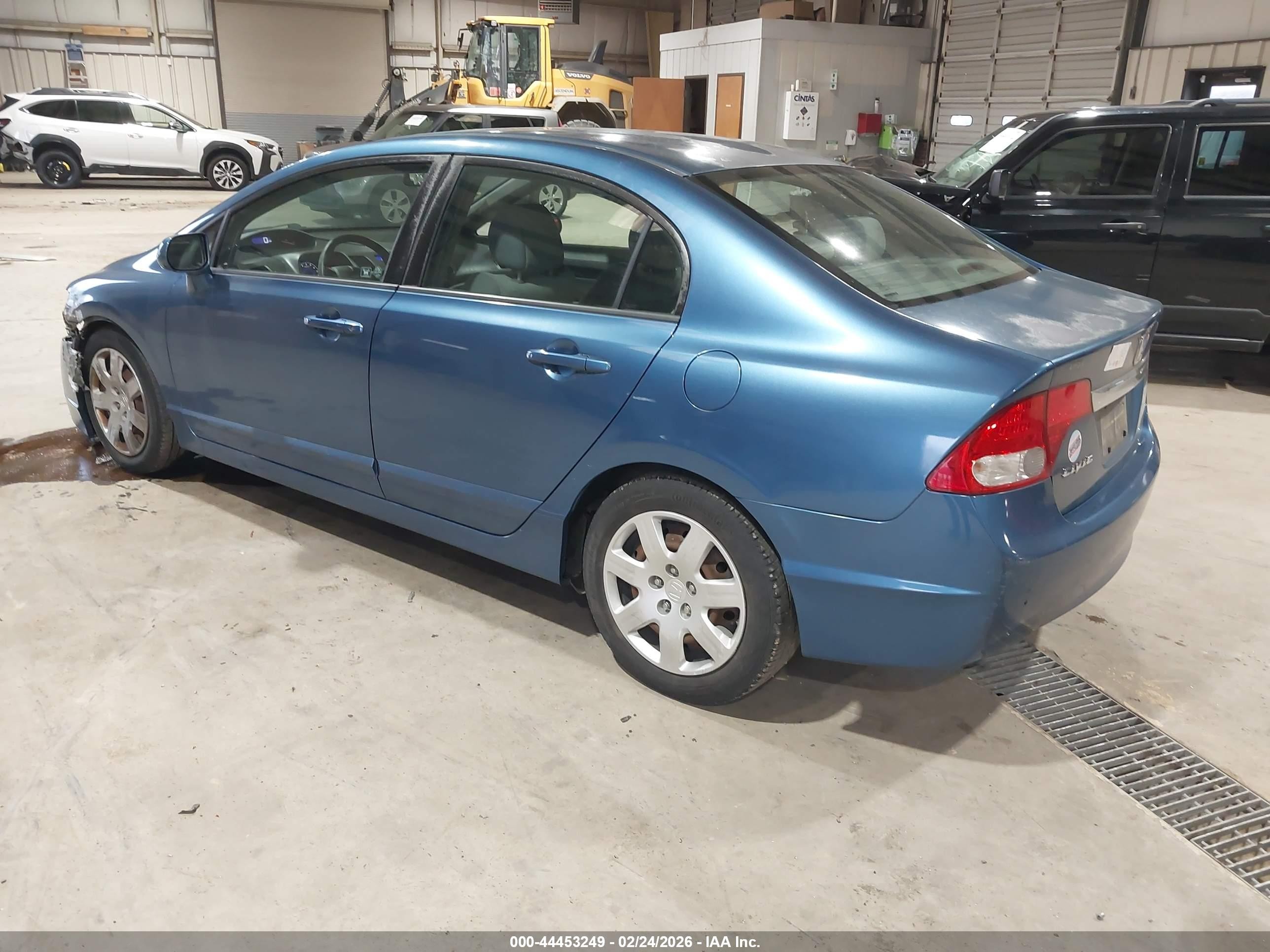 2011 Honda Civic Lx Light Blue vin: 2HGFA1F52BH528994