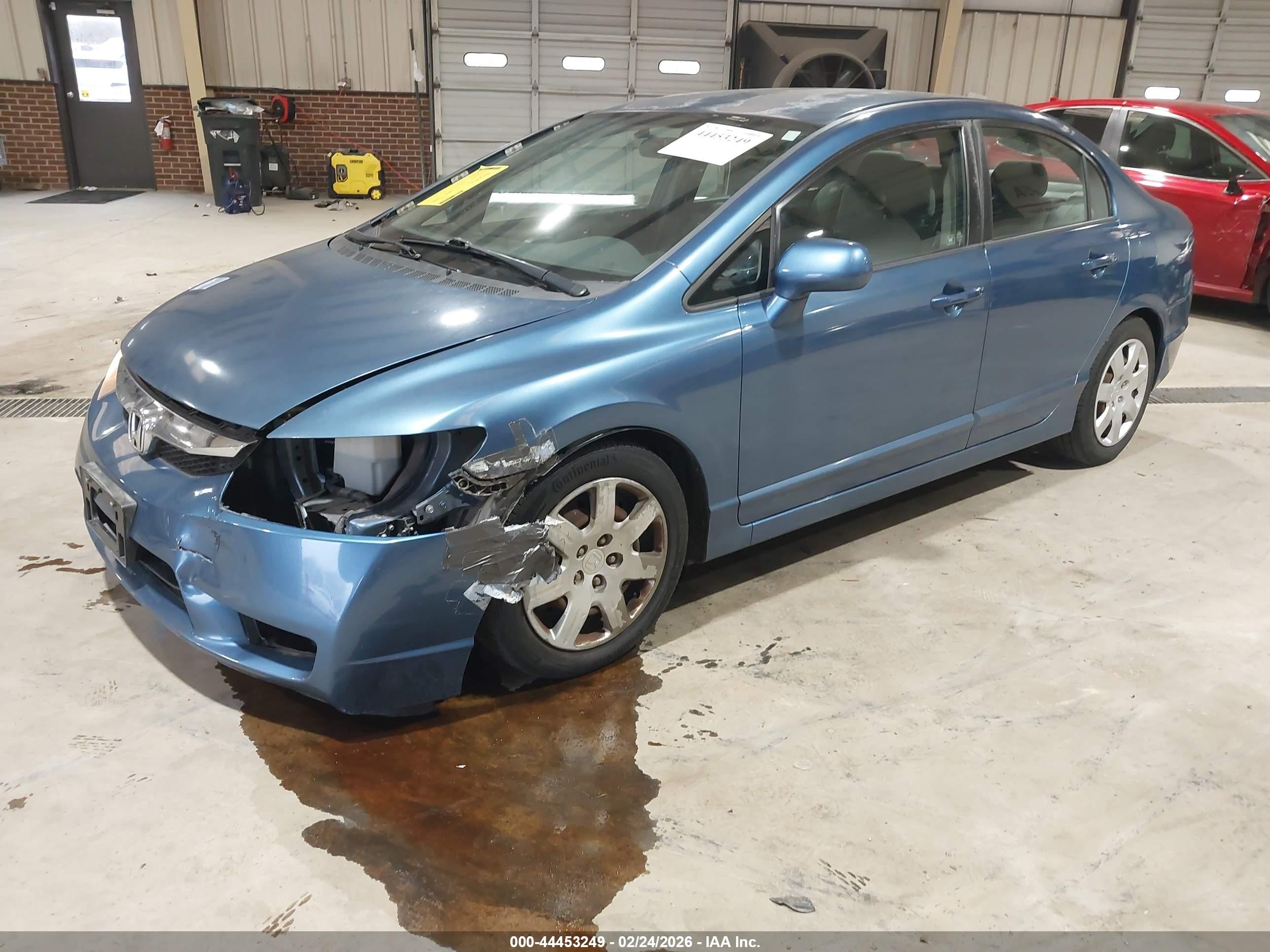 2011 Honda Civic Lx Light Blue vin: 2HGFA1F52BH528994