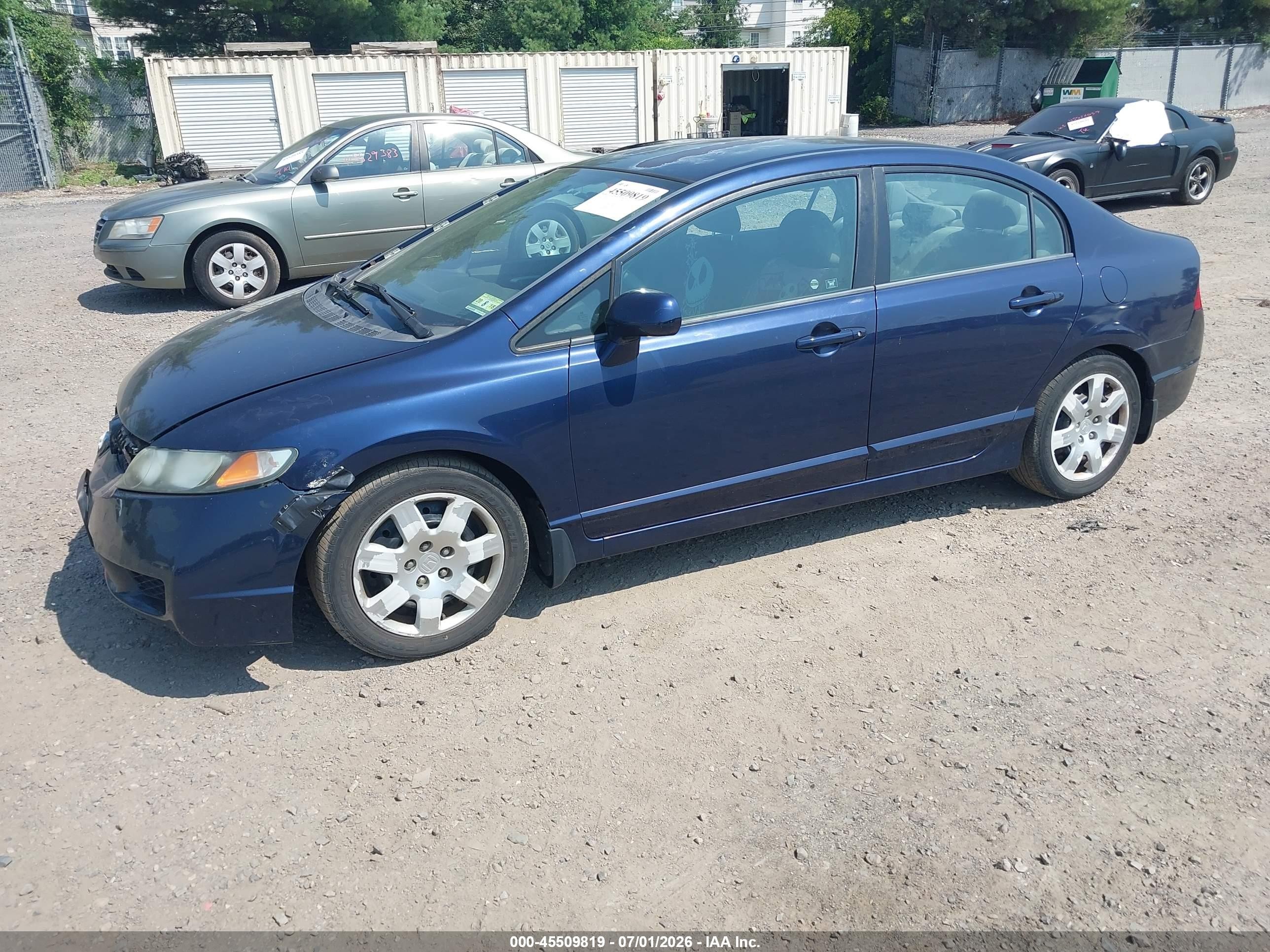 2011 Honda Civic Lx Синий vin: 2HGFA1F52BH535413