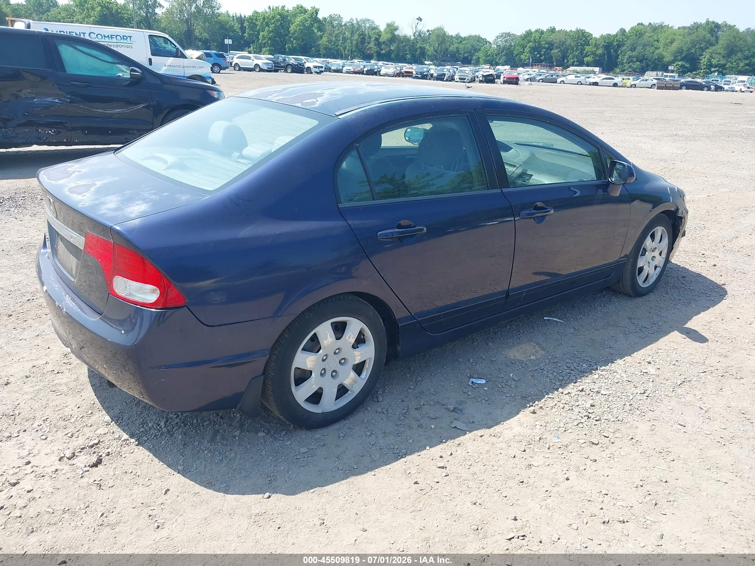 2011 Honda Civic Lx Синий vin: 2HGFA1F52BH535413