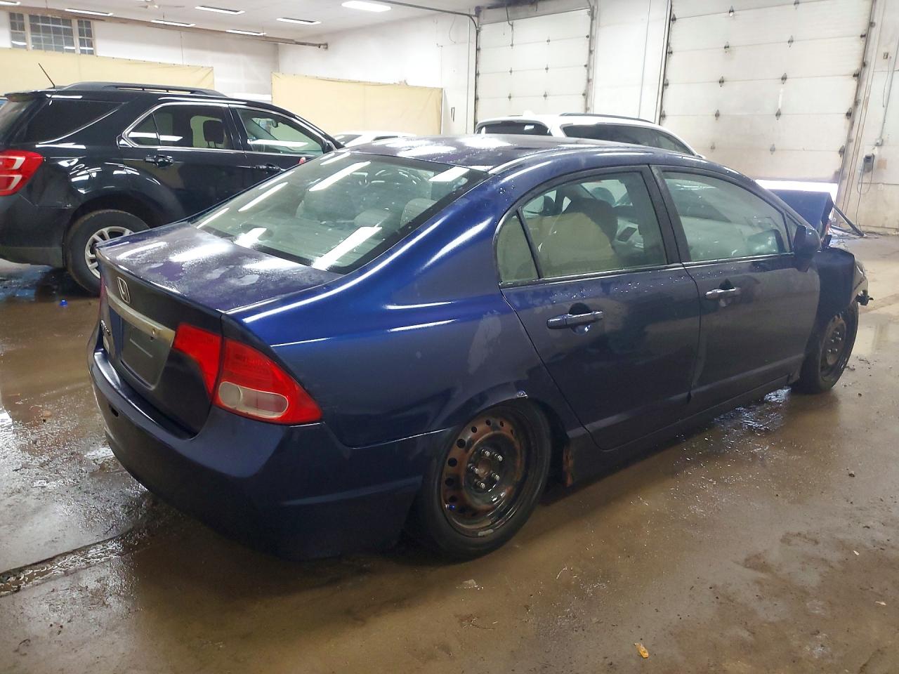 2011 Honda Civic Lx Blue vin: 2HGFA1F52BH546668