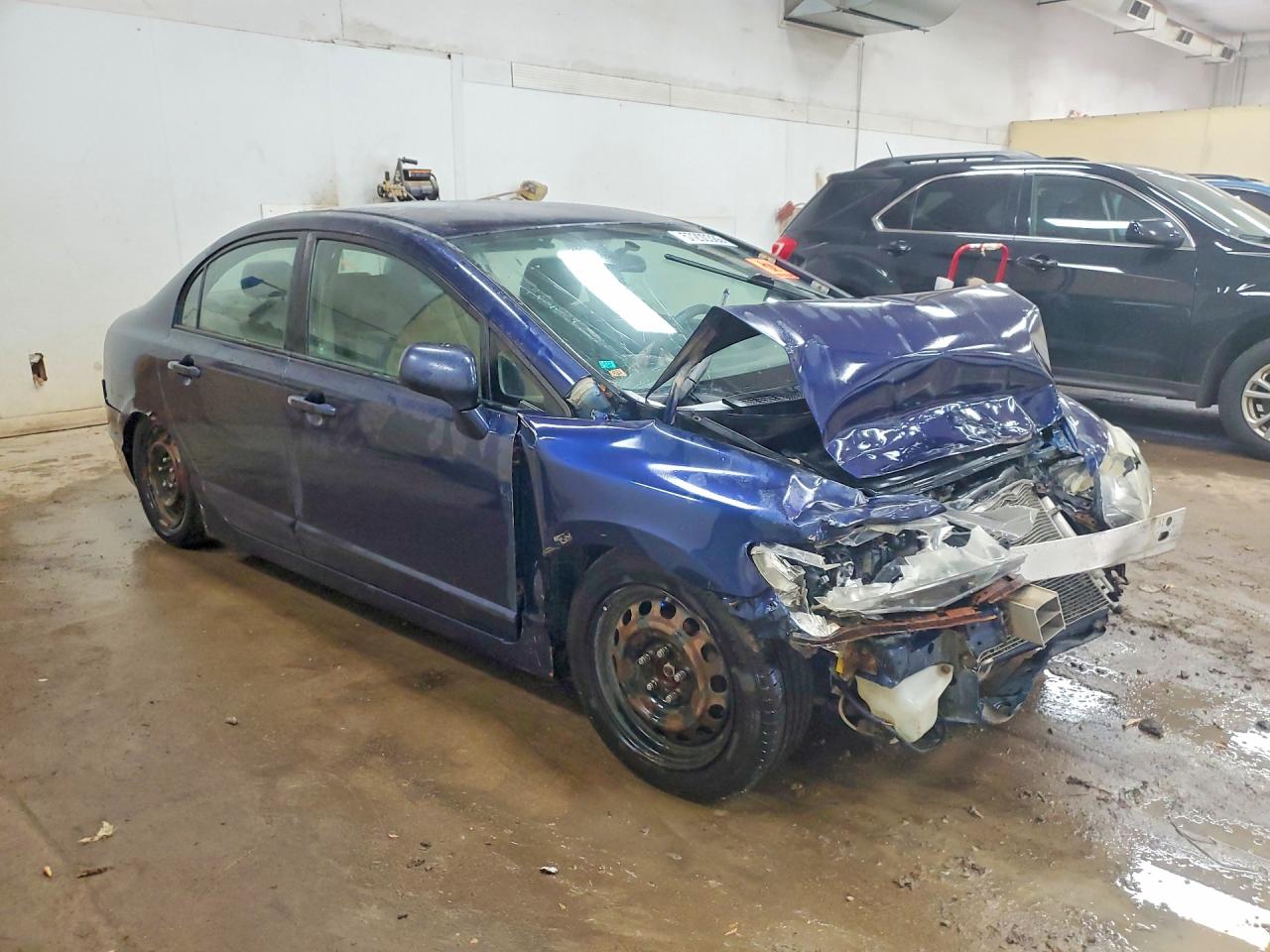 2011 Honda Civic Lx Blue vin: 2HGFA1F52BH546668