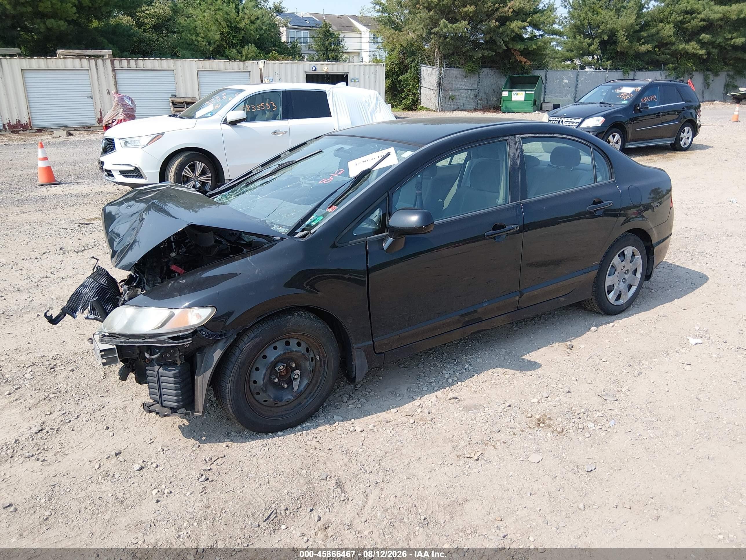 2010 Honda Civic Lx Black vin: 2HGFA1F53AH305183