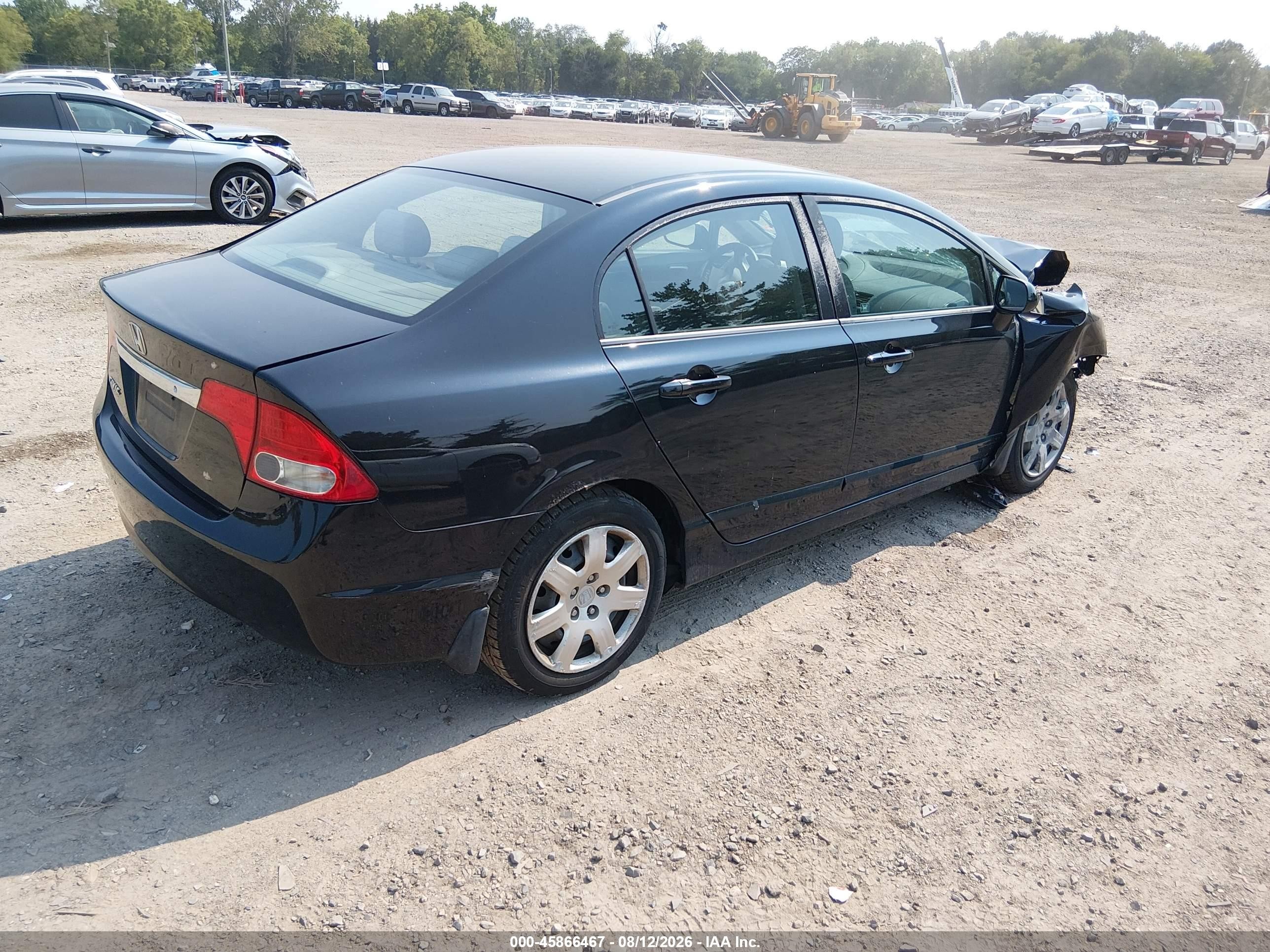 2010 Honda Civic Lx Black vin: 2HGFA1F53AH305183