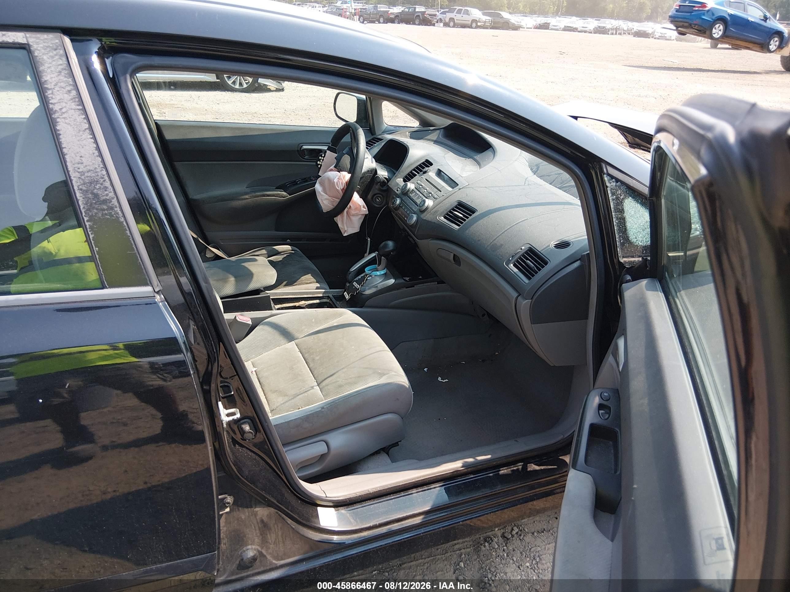 2010 Honda Civic Lx Black vin: 2HGFA1F53AH305183