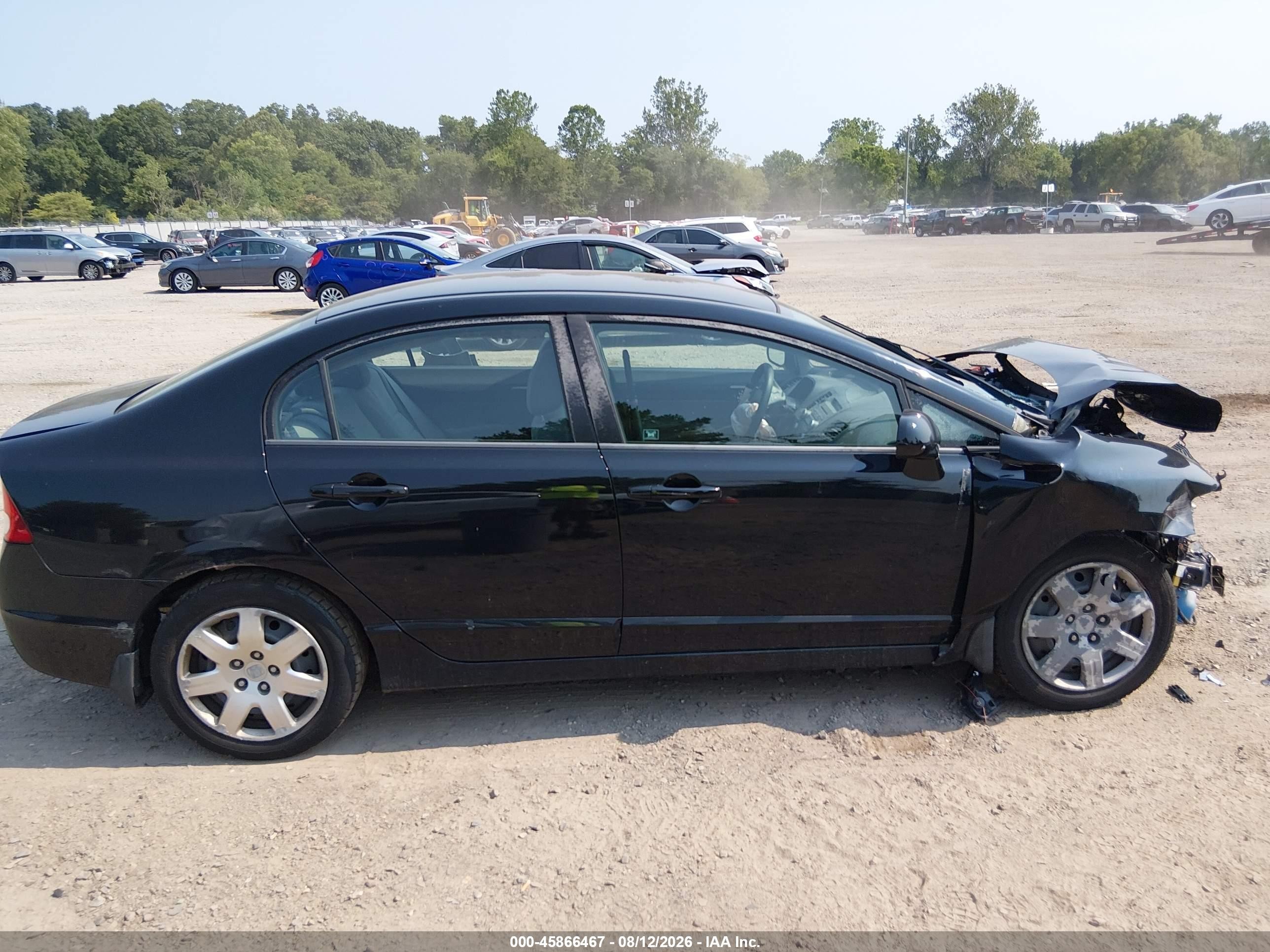 2010 Honda Civic Lx Black vin: 2HGFA1F53AH305183