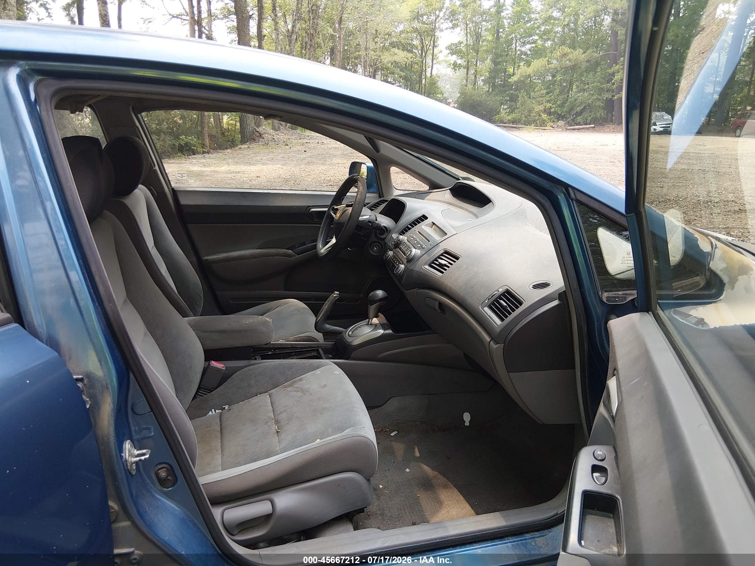 2010 Honda Civic Lx Blue vin: 2HGFA1F53AH312795