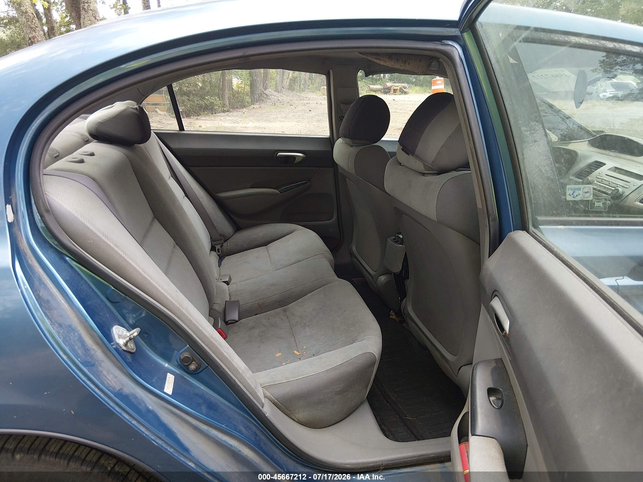 2010 Honda Civic Lx Blue vin: 2HGFA1F53AH312795
