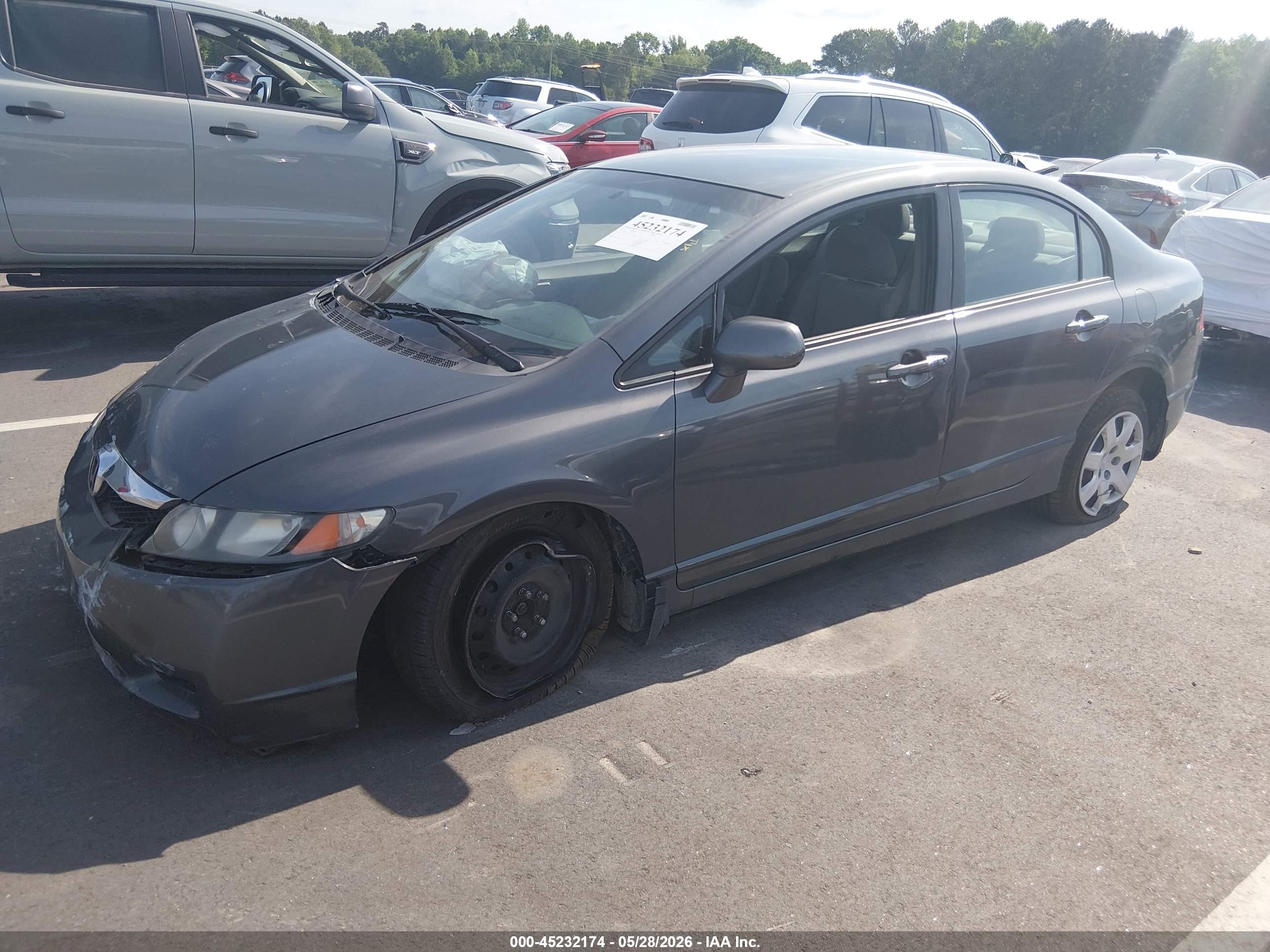 2010 Honda Civic Lx Blue vin: 2HGFA1F53AH319827