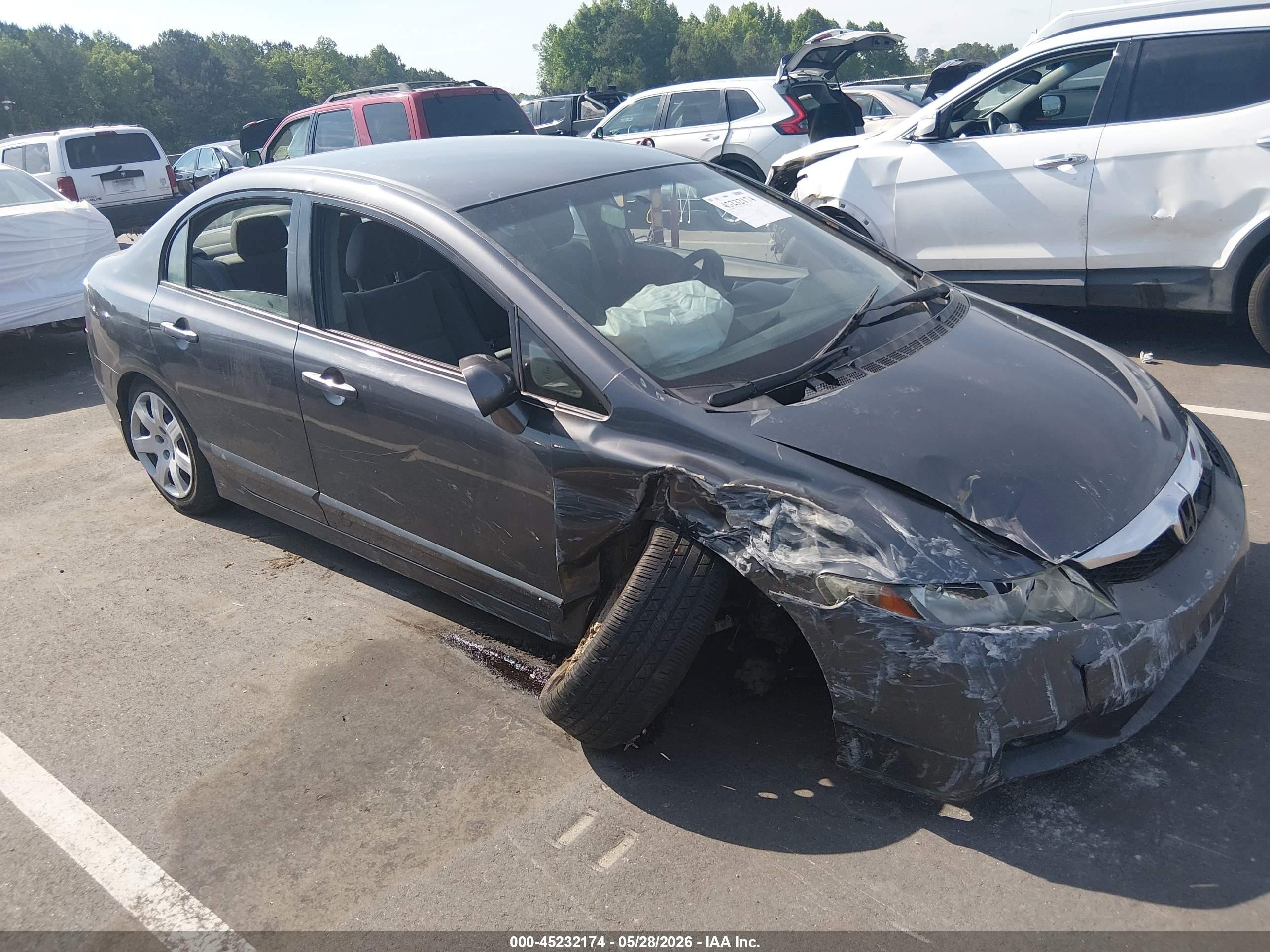 2010 Honda Civic Lx Blue vin: 2HGFA1F53AH319827