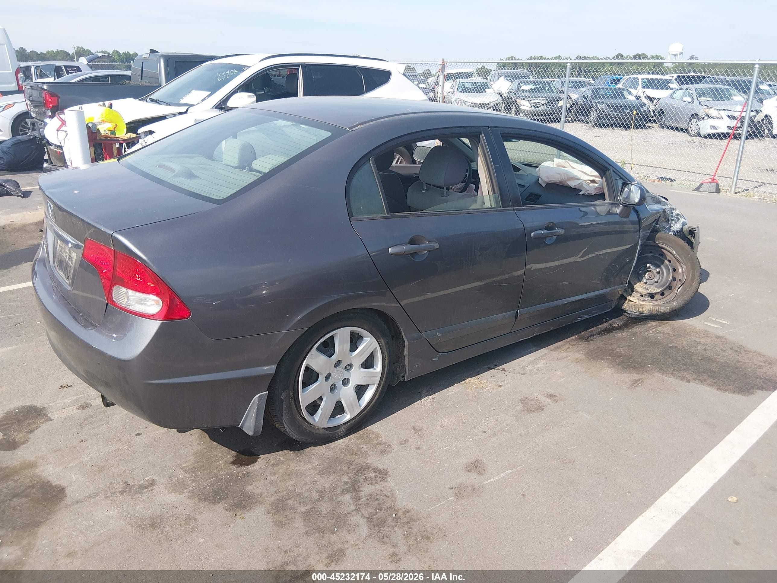 2010 Honda Civic Lx Blue vin: 2HGFA1F53AH319827