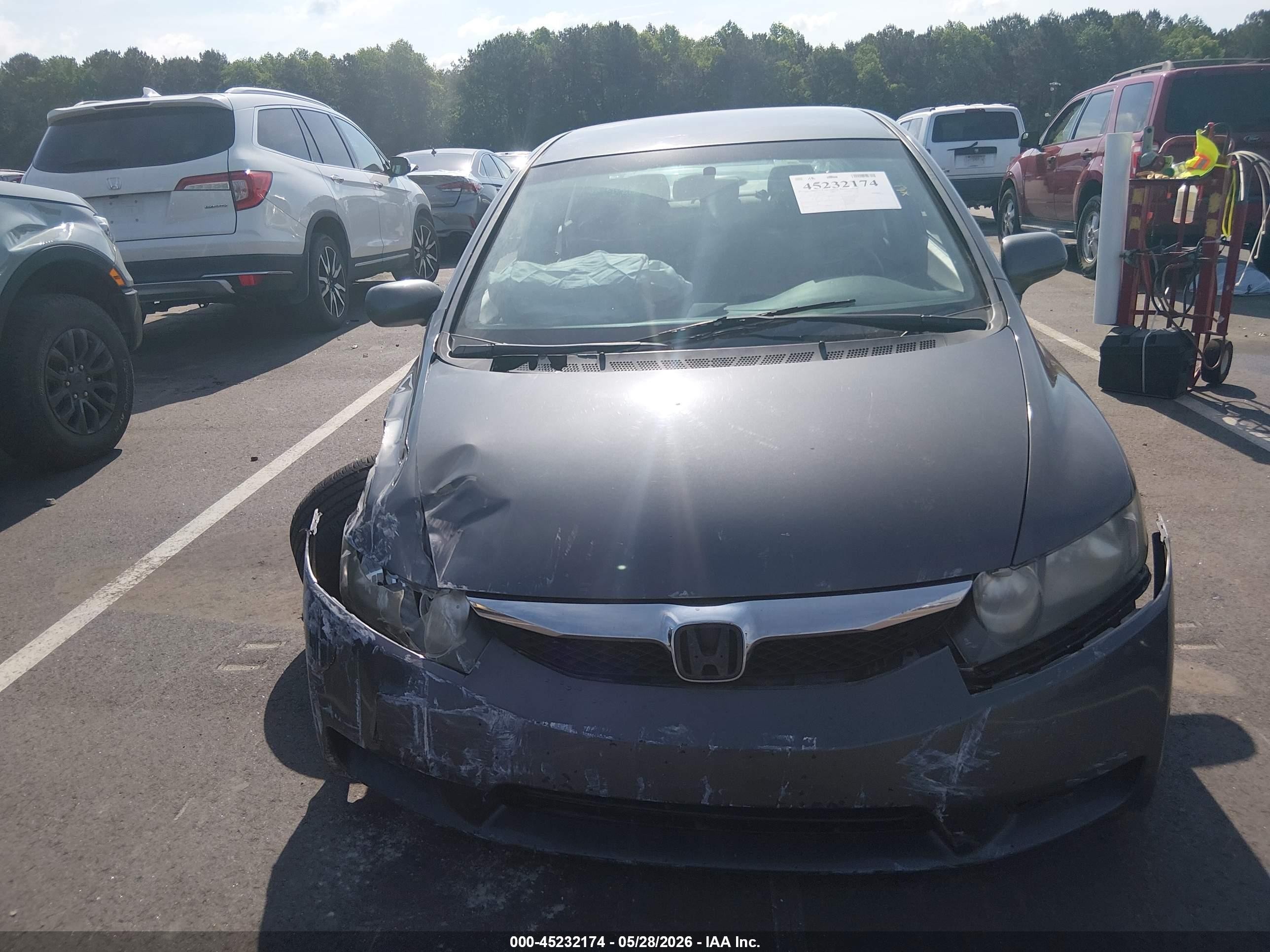 2010 Honda Civic Lx Blue vin: 2HGFA1F53AH319827