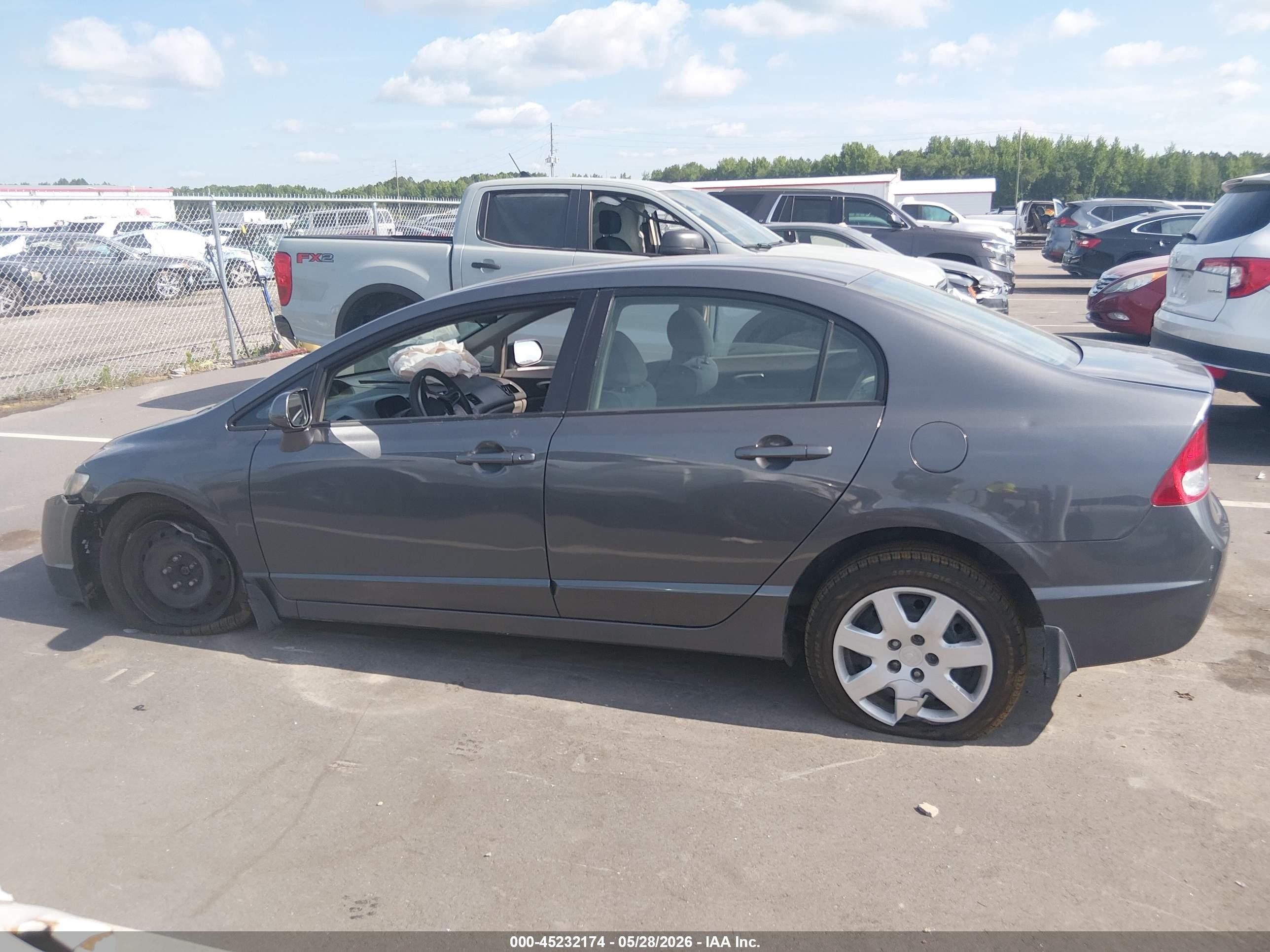2010 Honda Civic Lx Blue vin: 2HGFA1F53AH319827