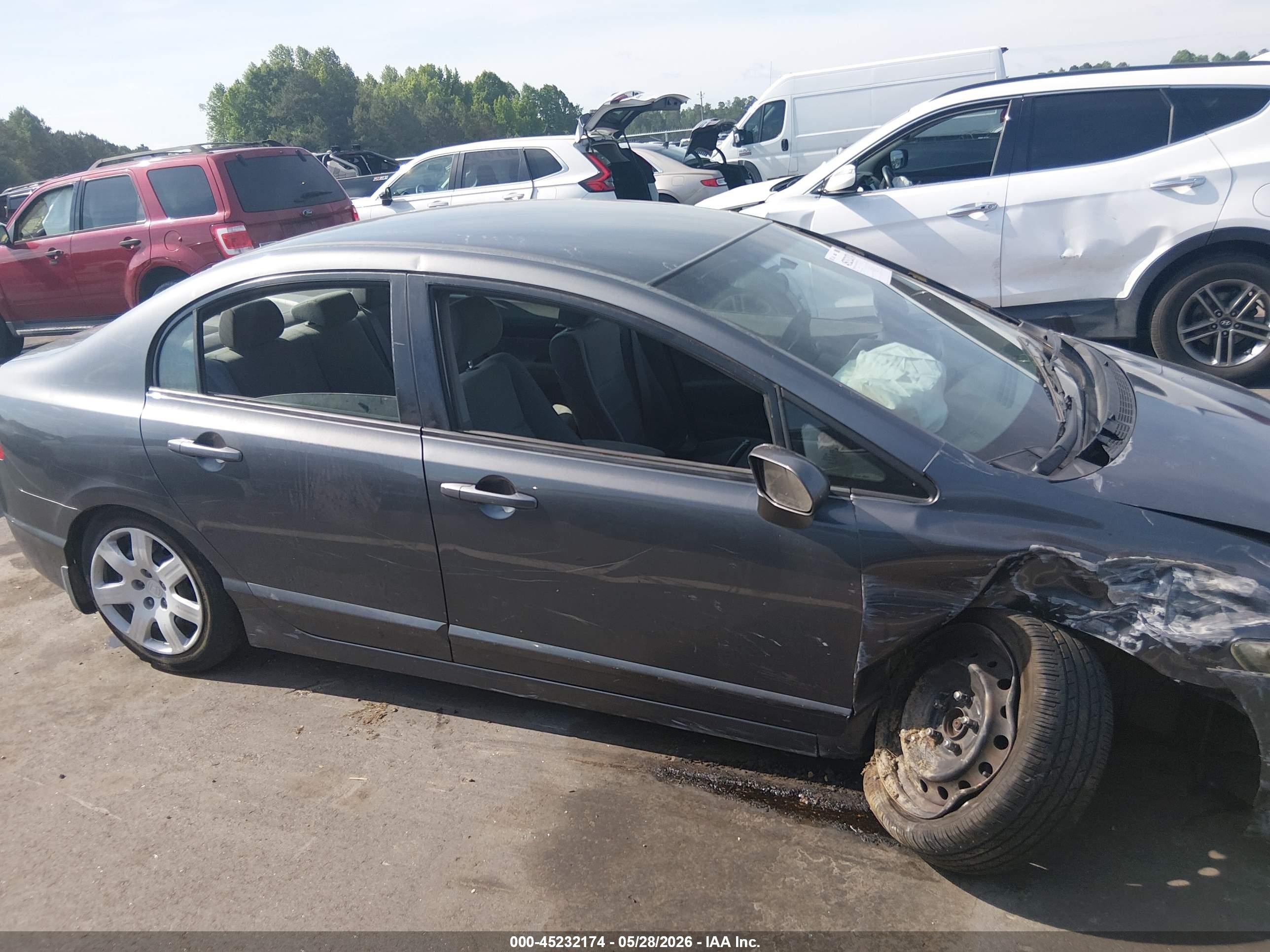 2010 Honda Civic Lx Blue vin: 2HGFA1F53AH319827