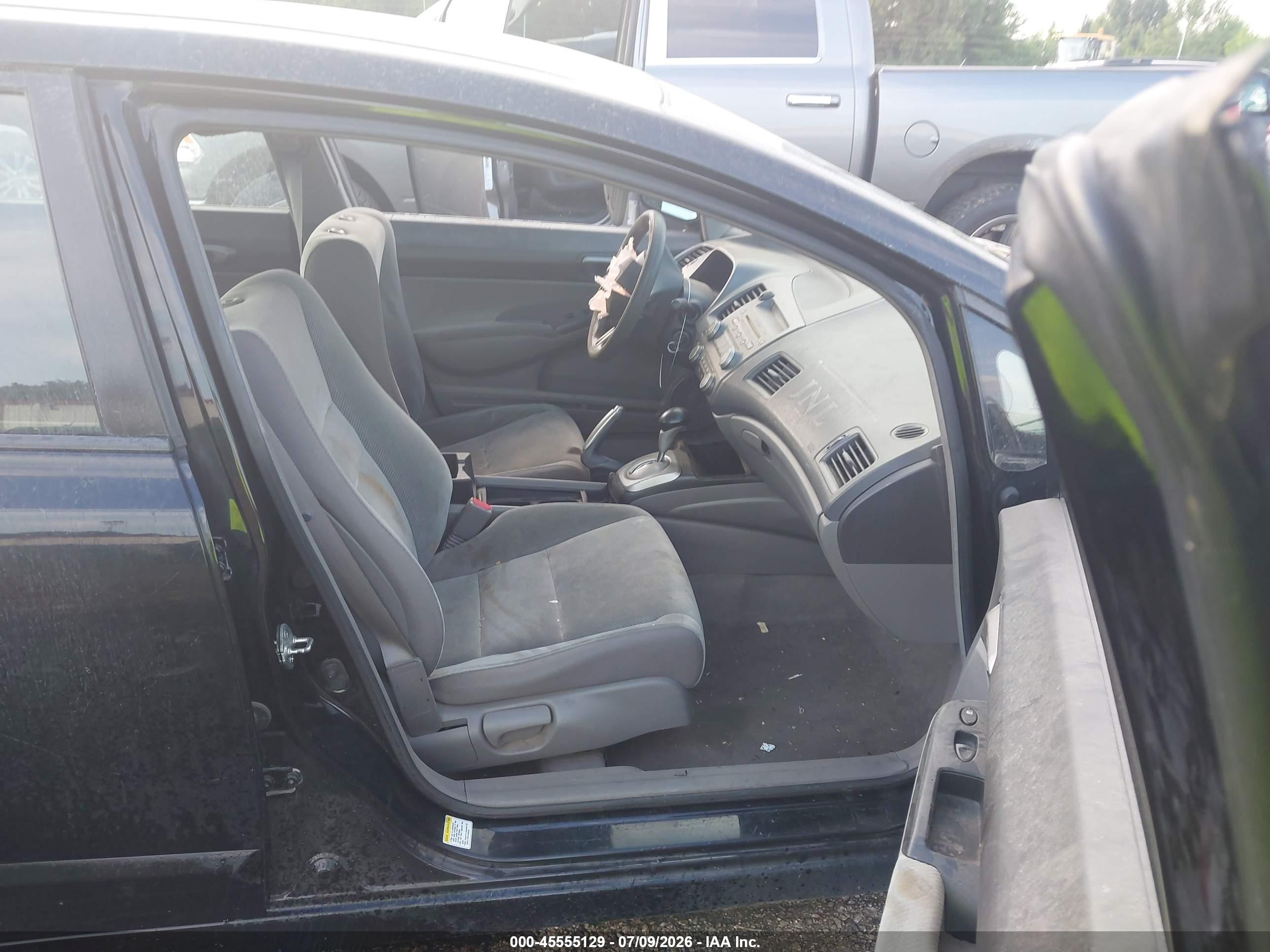 2010 Honda Civic Lx Black vin: 2HGFA1F53AH325031