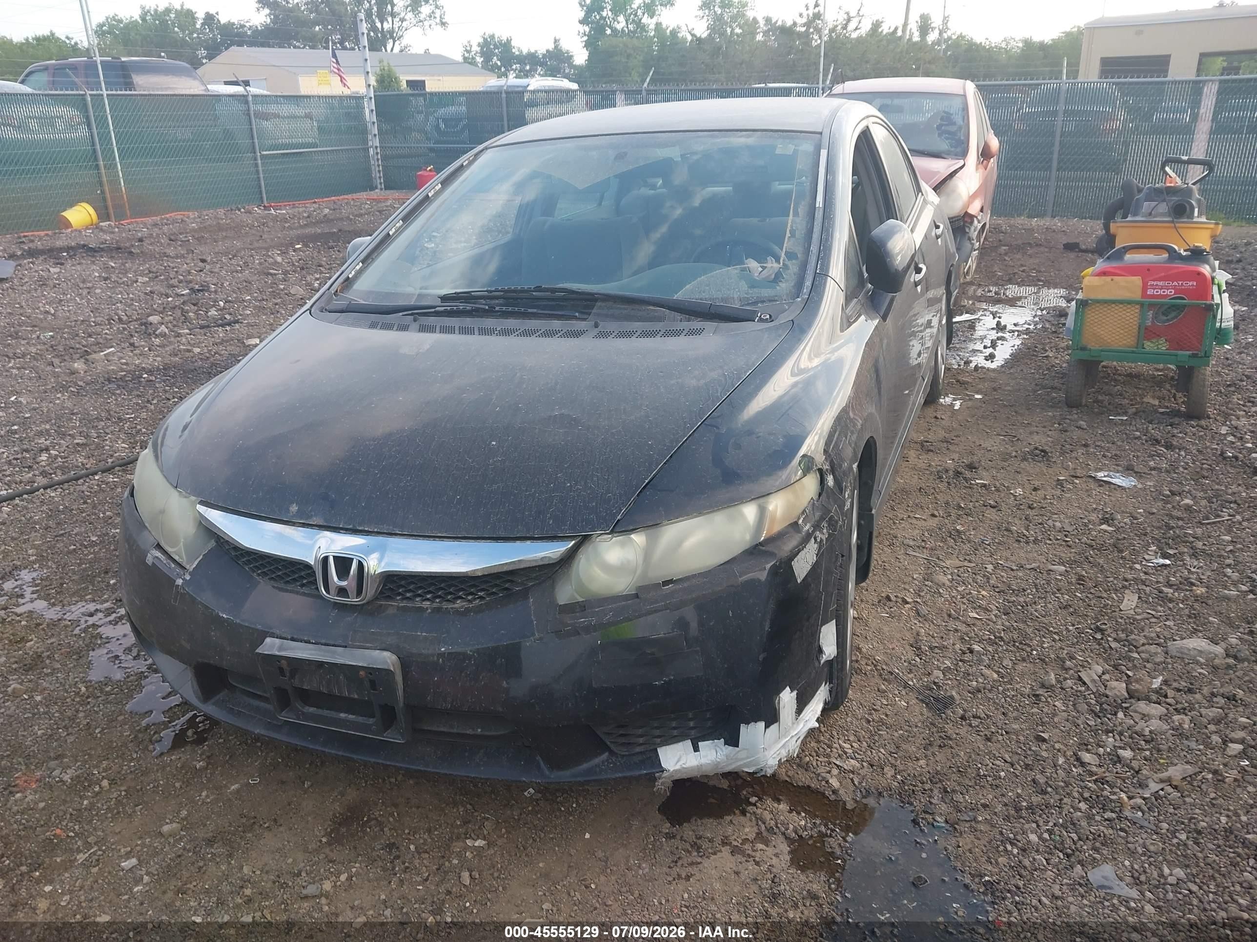 2010 Honda Civic Lx Black vin: 2HGFA1F53AH325031