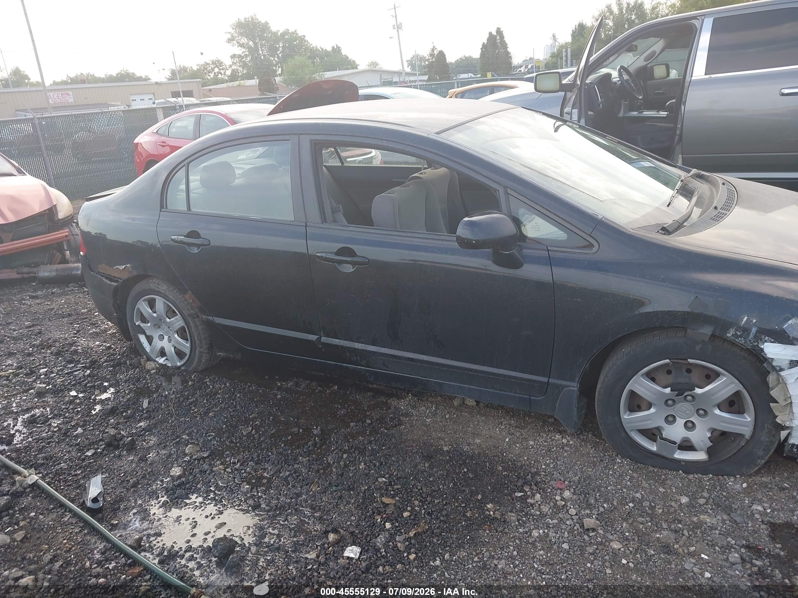 2010 Honda Civic Lx Black vin: 2HGFA1F53AH325031