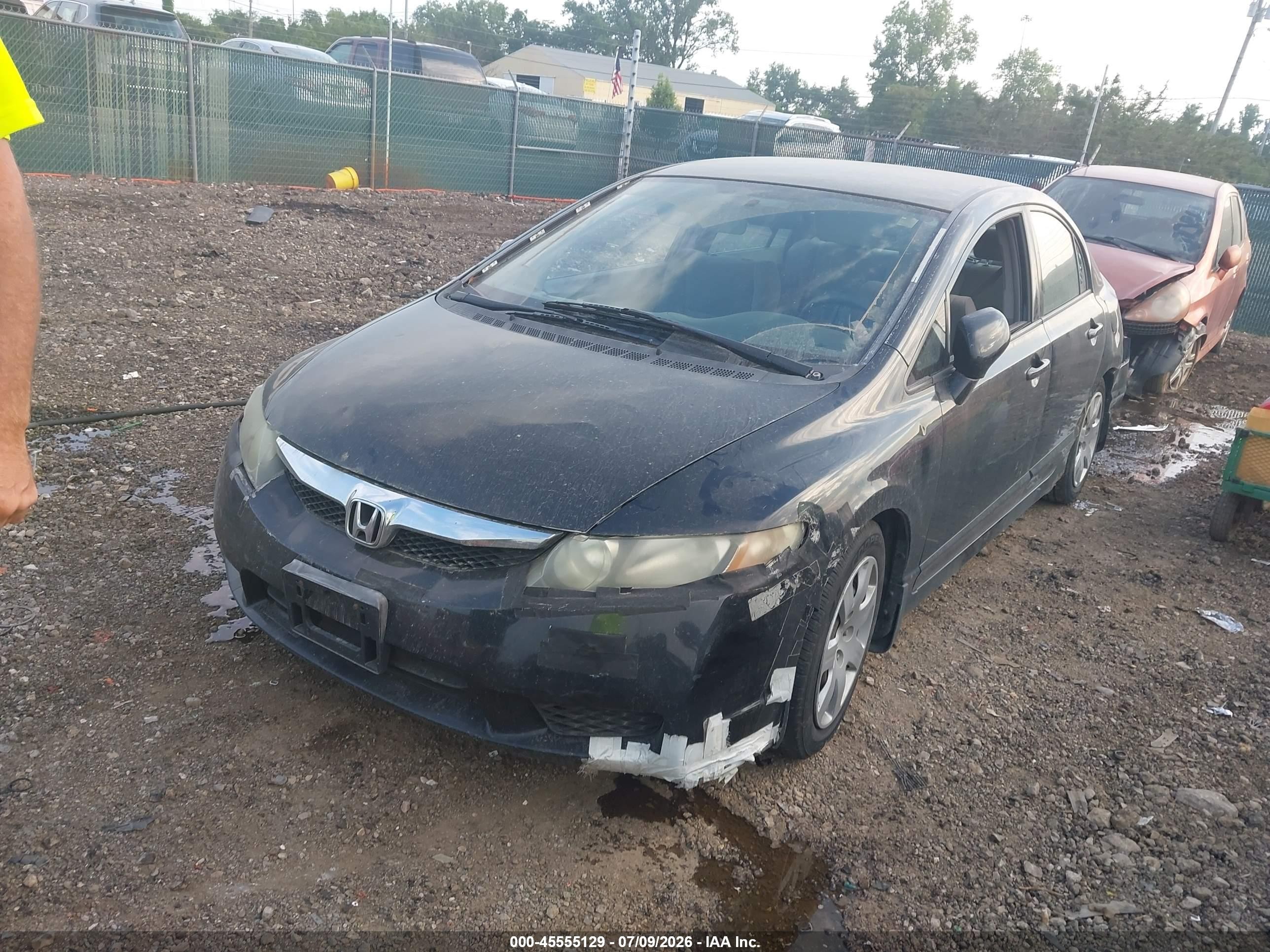 2010 Honda Civic Lx Black vin: 2HGFA1F53AH325031