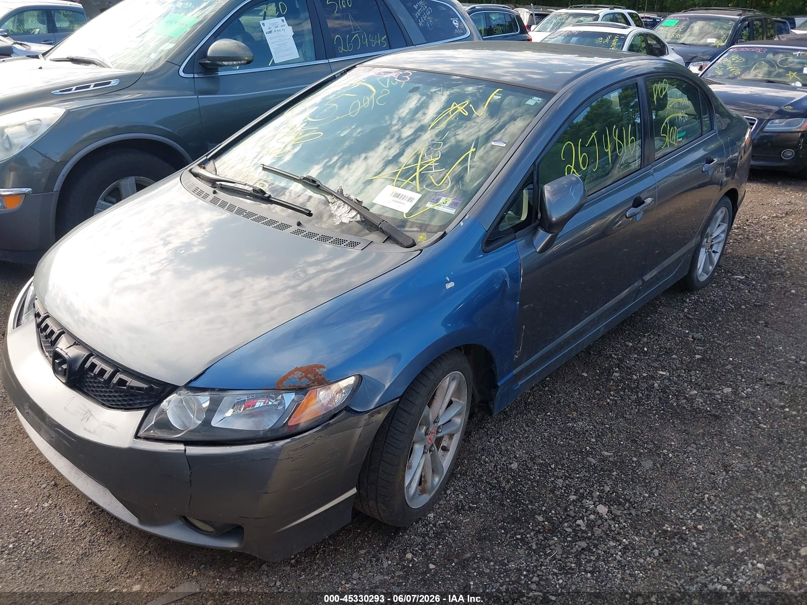 2010 Honda Civic Lx Gray vin: 2HGFA1F53AH331377