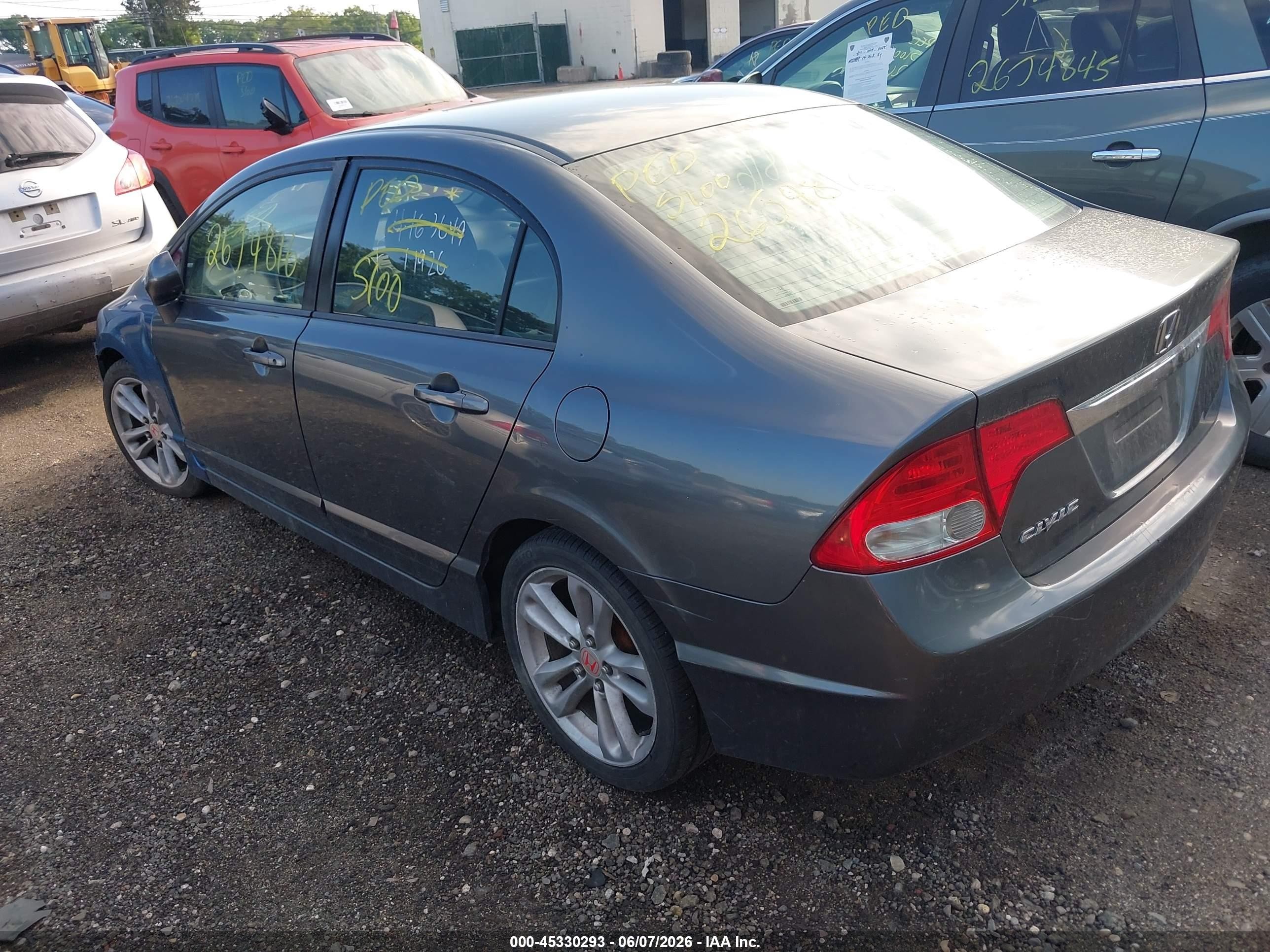 2010 Honda Civic Lx Gray vin: 2HGFA1F53AH331377