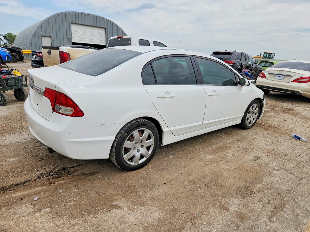 2010 Honda Civic Lx White vin: 2HGFA1F53AH515475