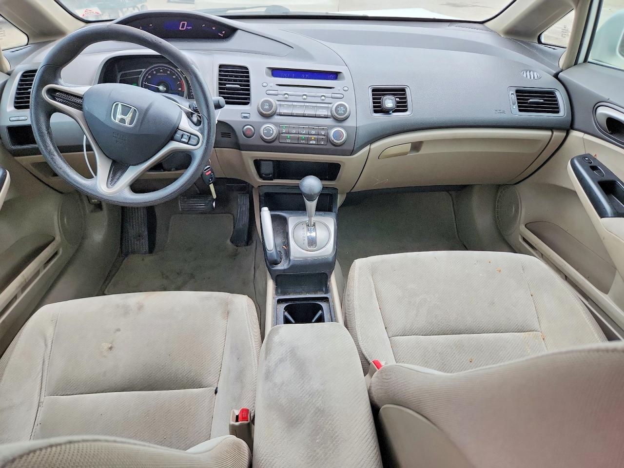 2010 Honda Civic Lx White vin: 2HGFA1F53AH515475