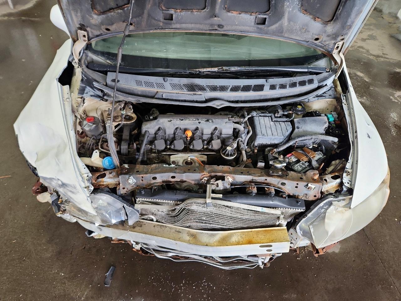 2010 Honda Civic Lx White vin: 2HGFA1F53AH523043