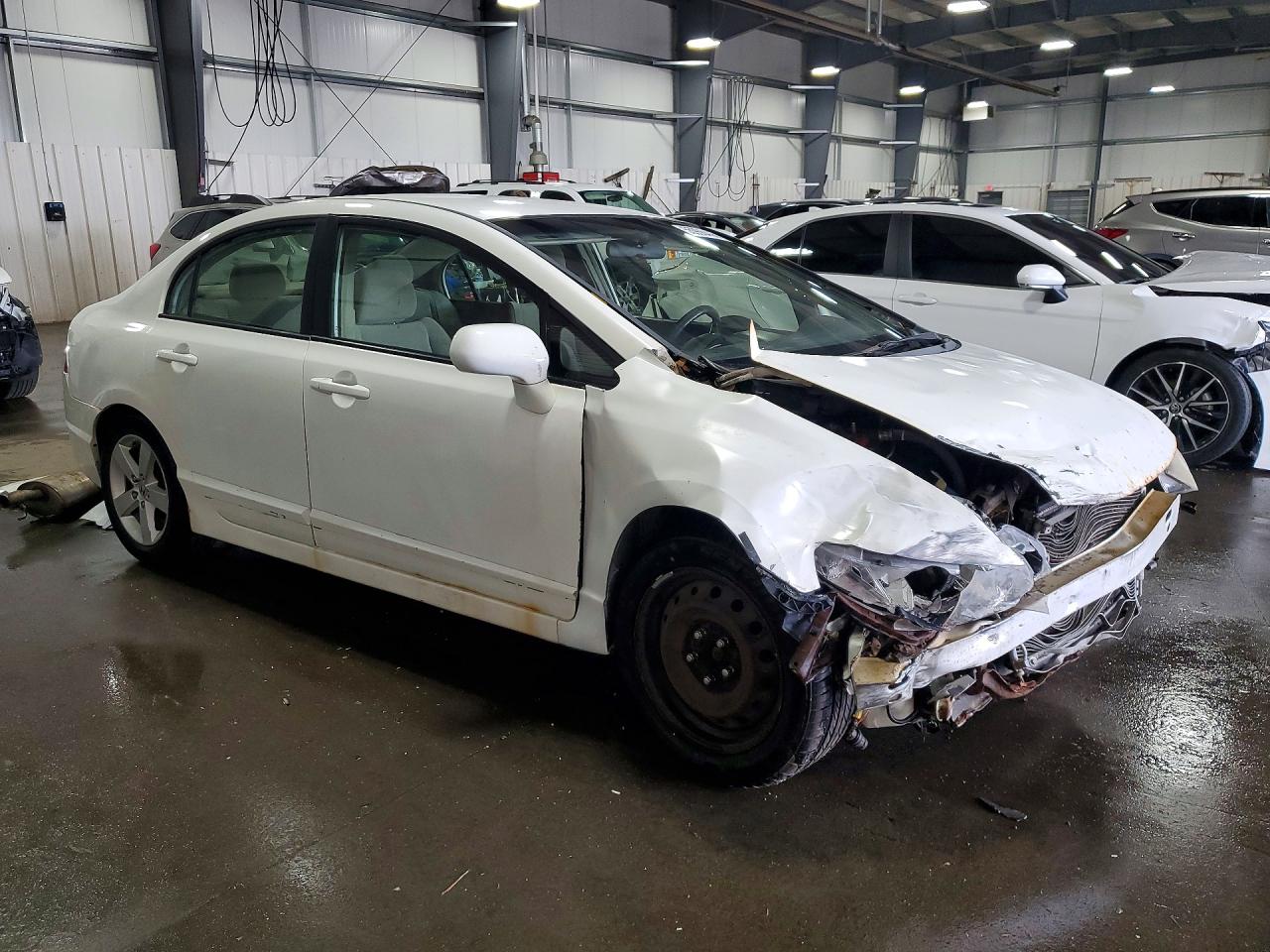 2010 Honda Civic Lx White vin: 2HGFA1F53AH523043
