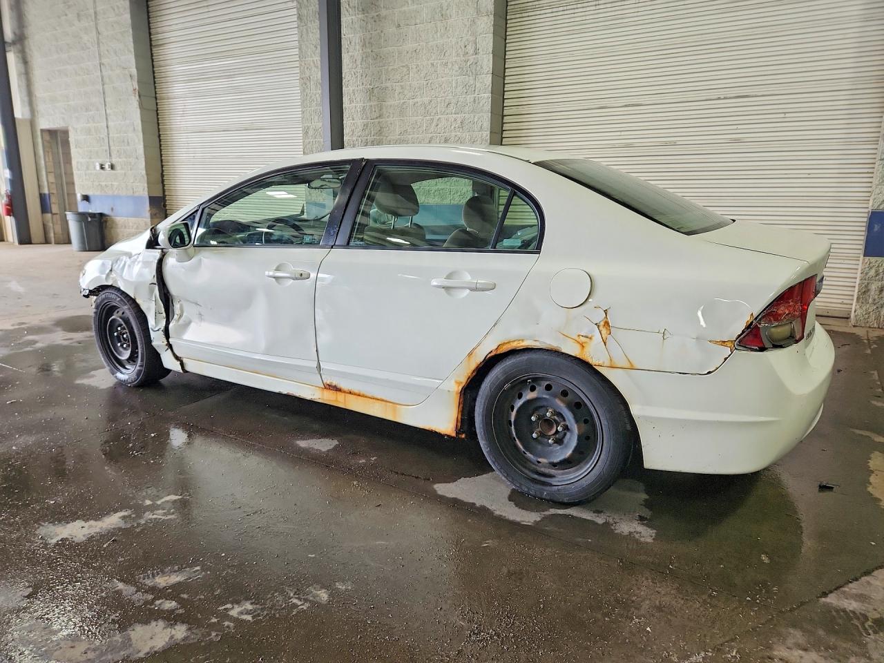 2010 Honda Civic Lx White vin: 2HGFA1F53AH523043