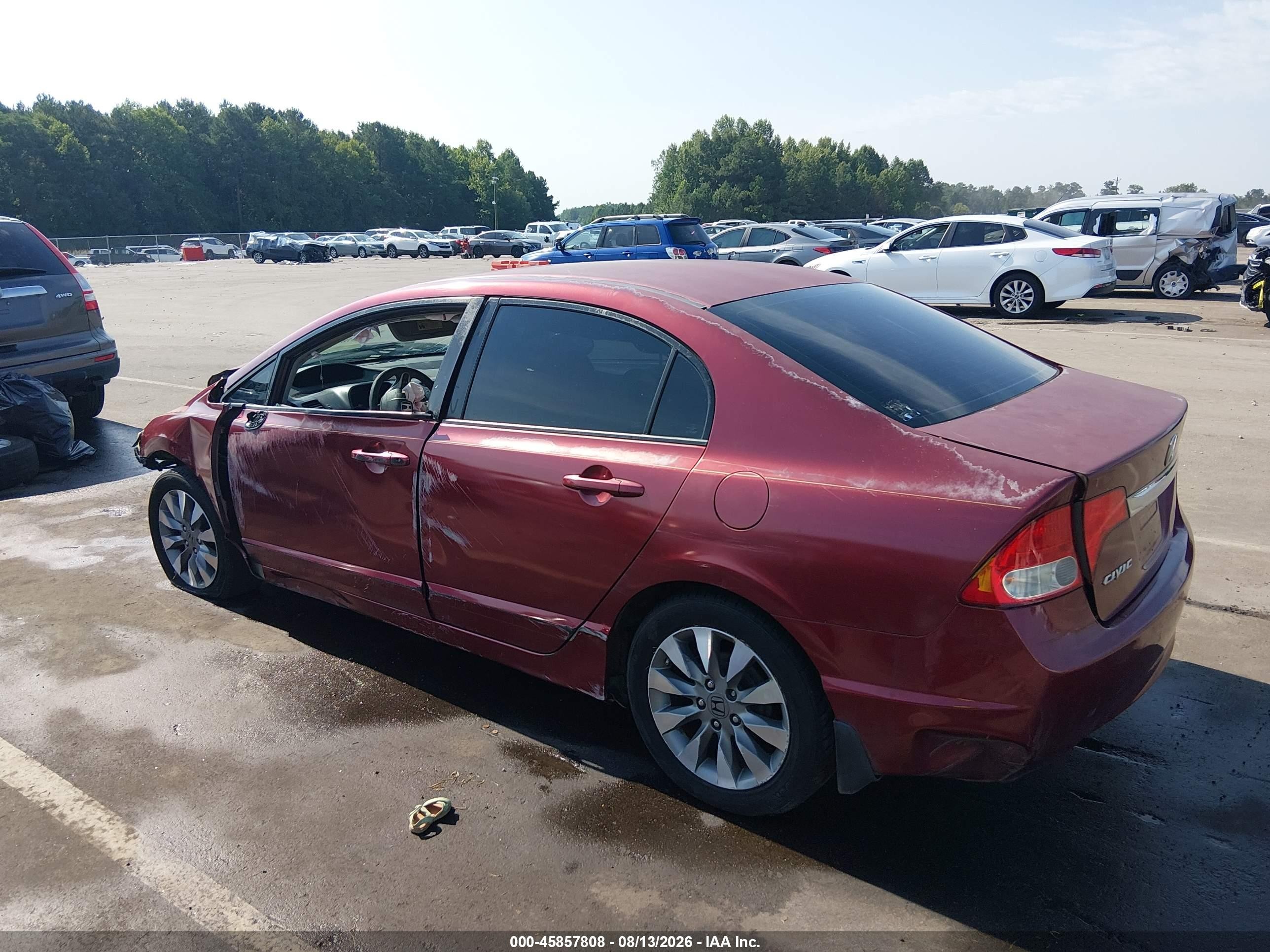 2010 Honda Civic Lx Красный vin: 2HGFA1F53AH543664