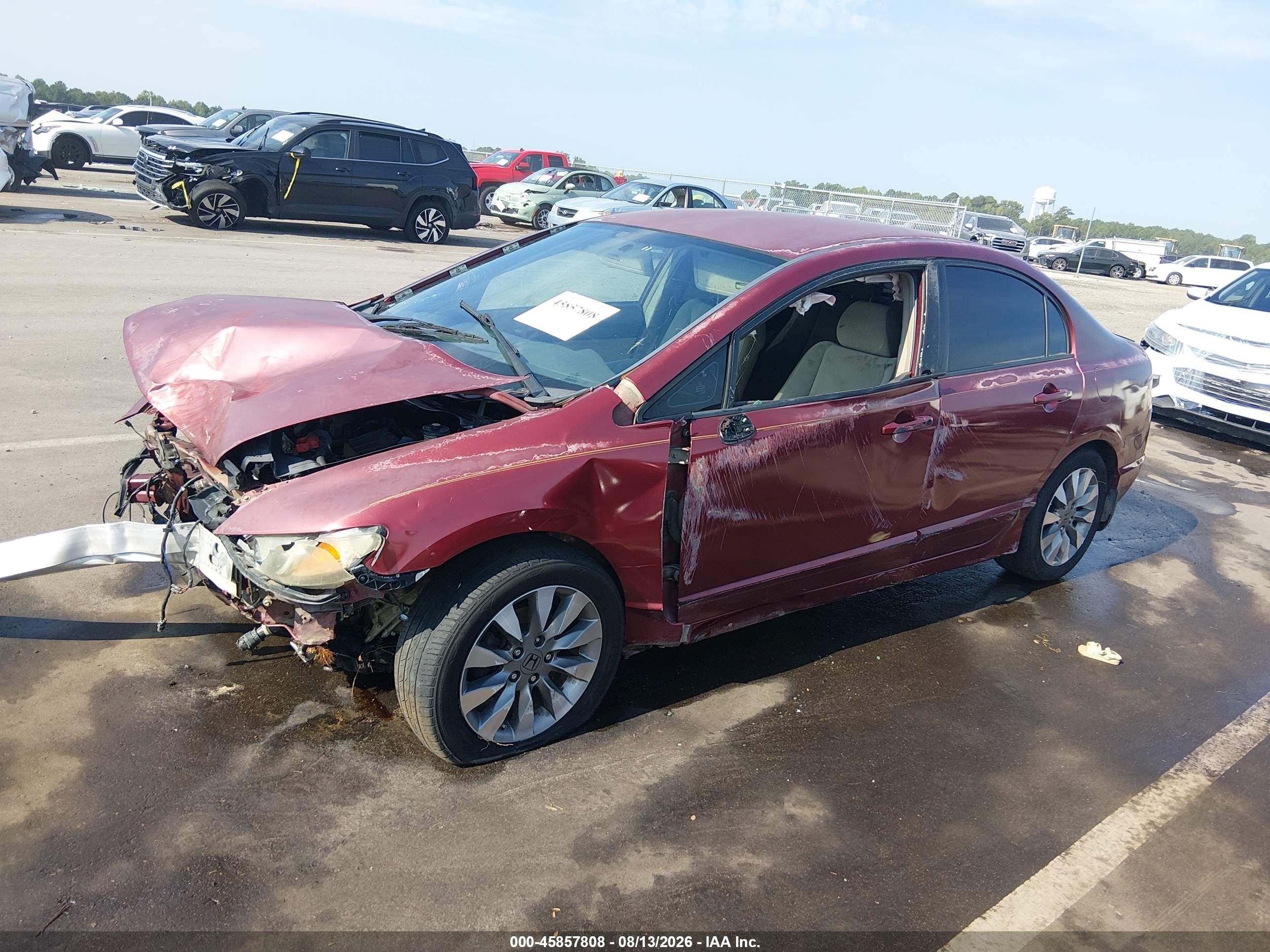 2010 Honda Civic Lx Красный vin: 2HGFA1F53AH543664
