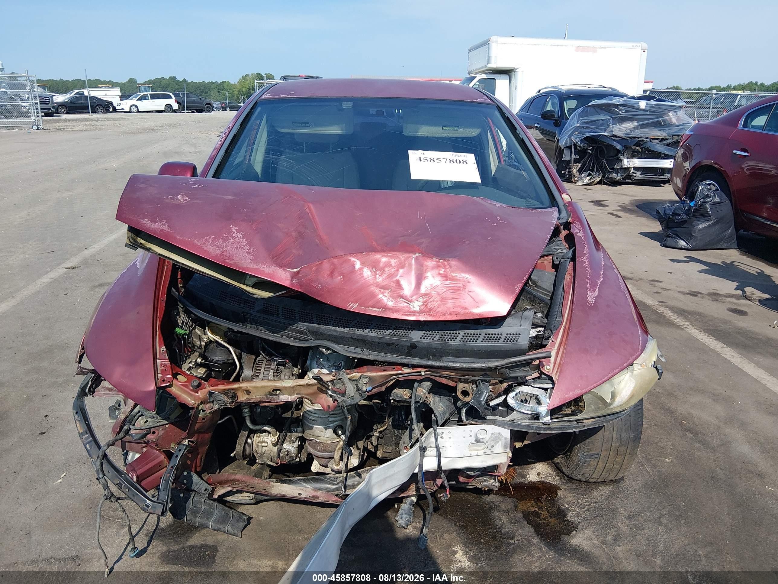 2010 Honda Civic Lx Красный vin: 2HGFA1F53AH543664
