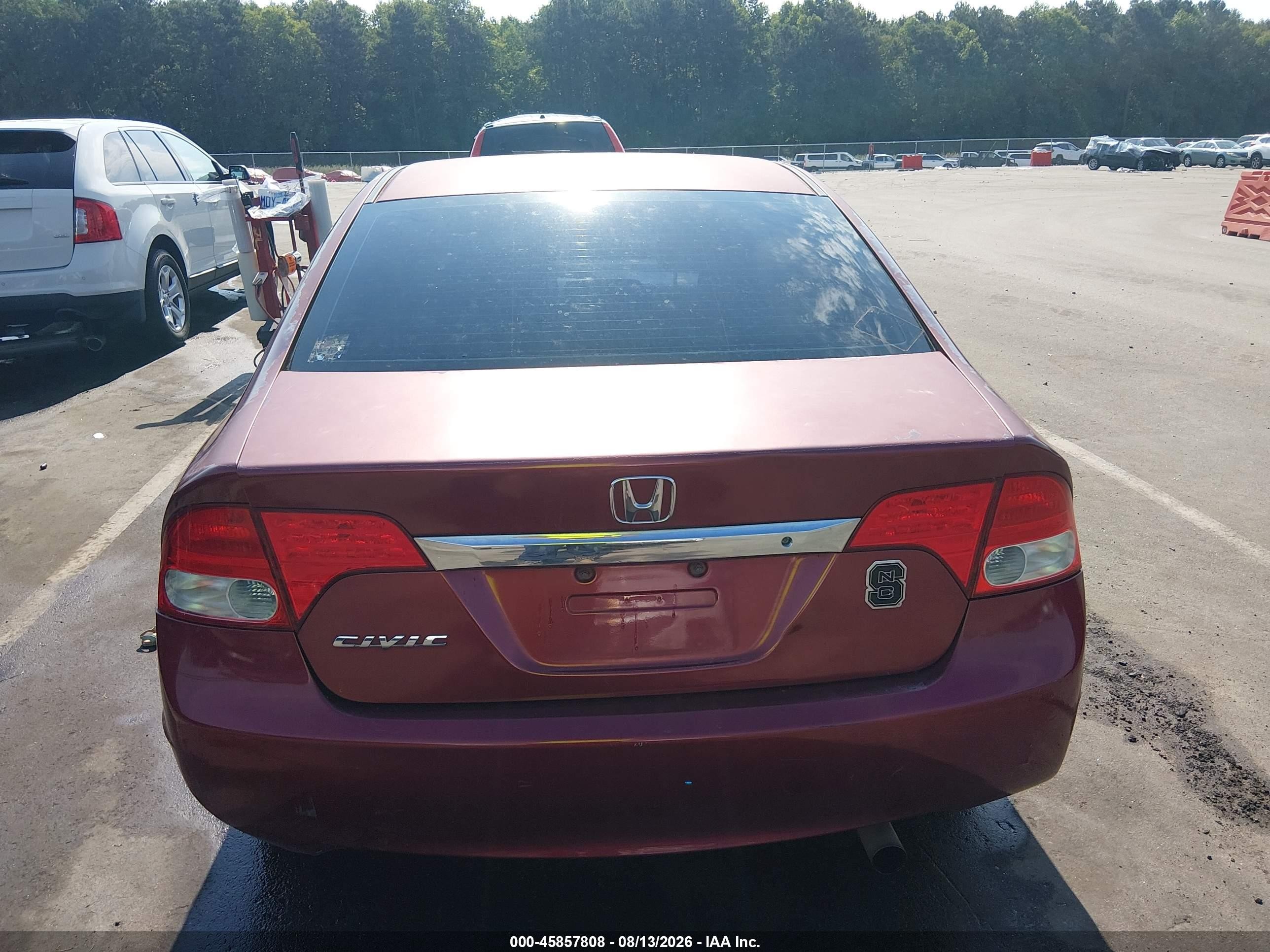 2010 Honda Civic Lx Красный vin: 2HGFA1F53AH543664