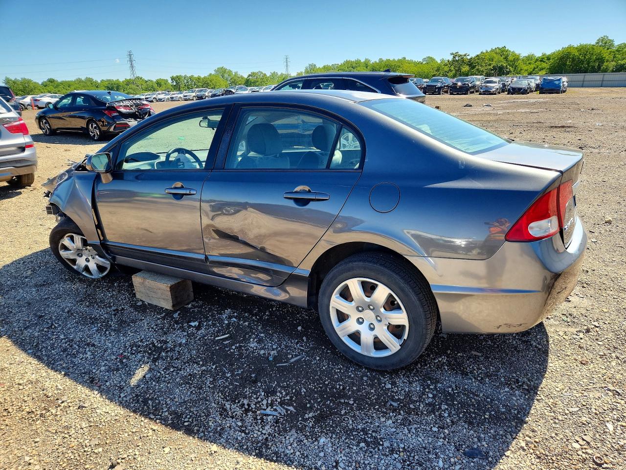 2010 Honda Civic Lx Gray vin: 2HGFA1F53AH553532
