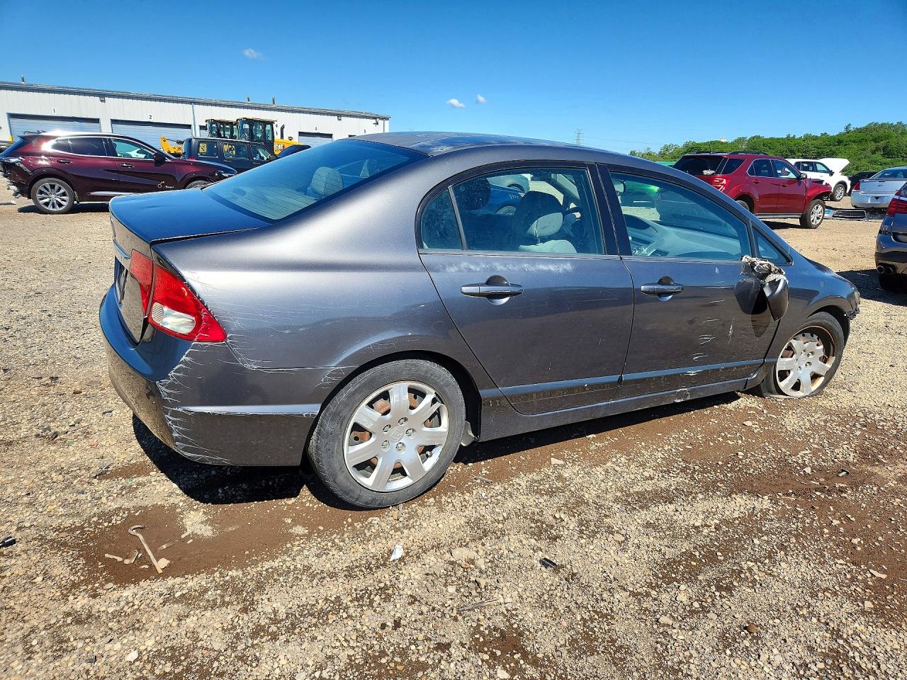 2010 Honda Civic Lx Gray vin: 2HGFA1F53AH553532
