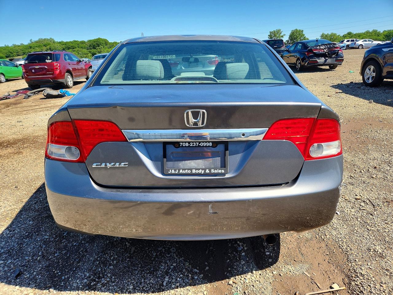 2010 Honda Civic Lx Gray vin: 2HGFA1F53AH553532