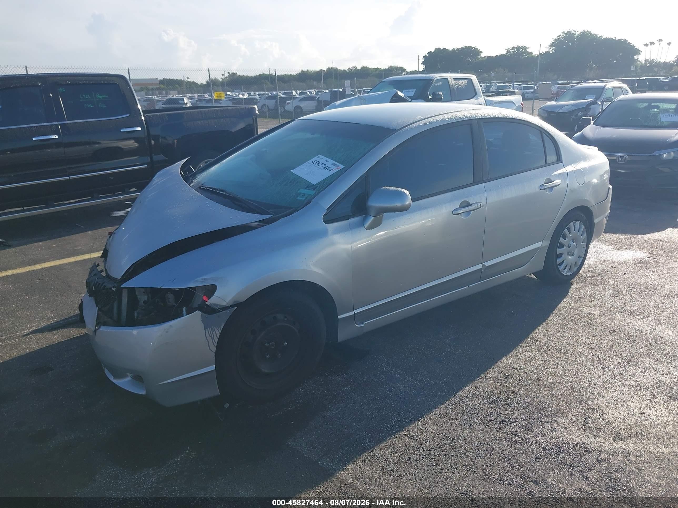 2010 Honda Civic Lx Серебряный vin: 2HGFA1F53AH564465
