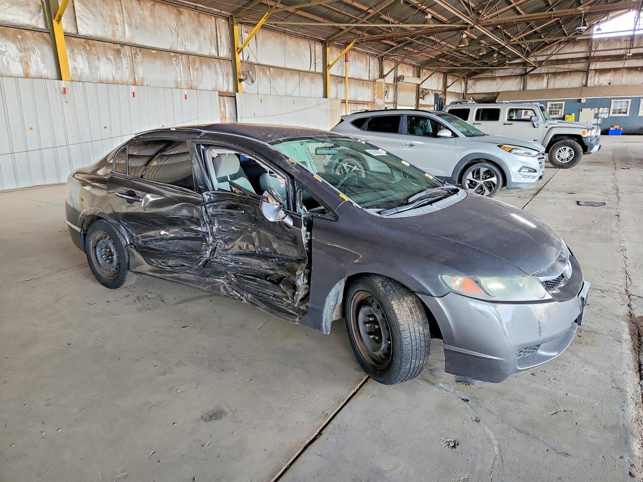 2010 Honda Civic Lx Gray vin: 2HGFA1F53AH565339