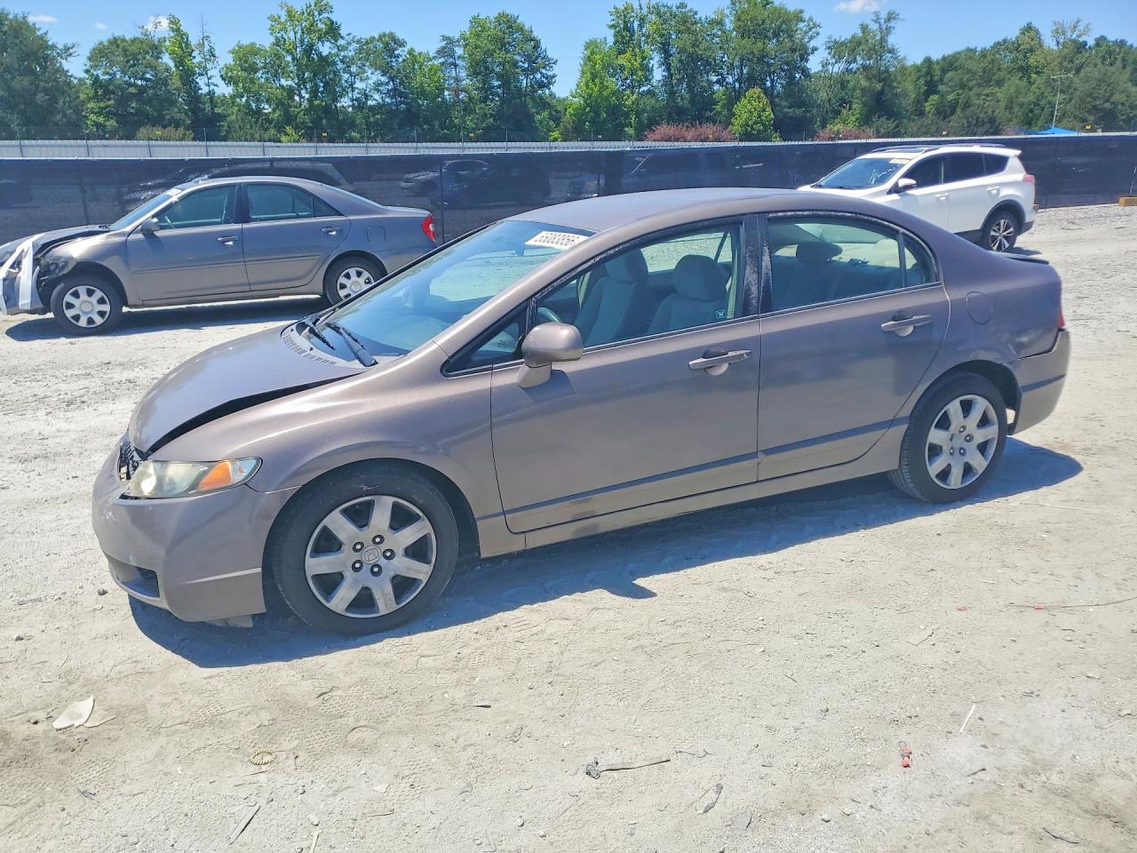 2010 Honda Civic Lx Gray vin: 2HGFA1F53AH572274