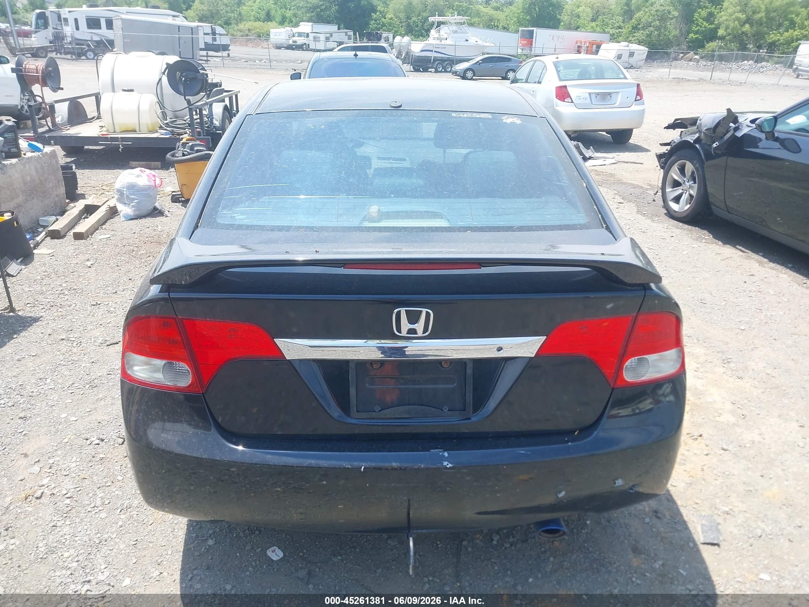2010 Honda Civic Lx Black vin: 2HGFA1F53AH576034
