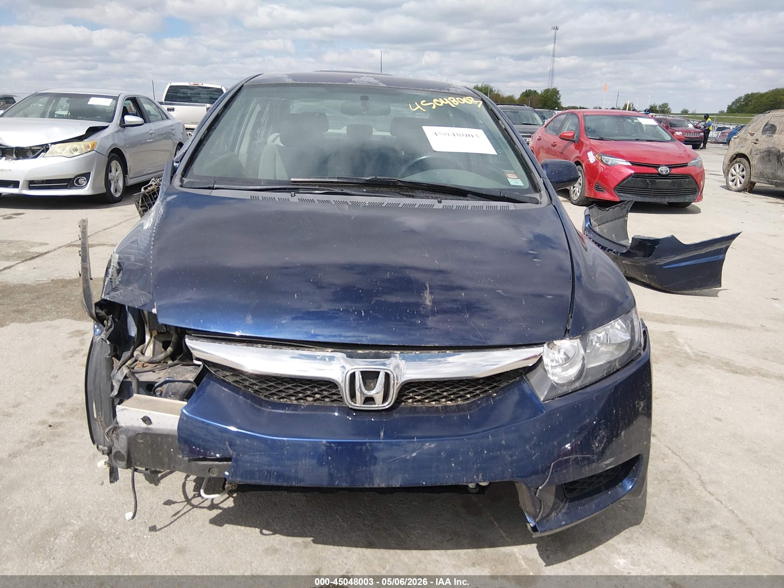 2010 Honda Civic Lx Синий vin: 2HGFA1F53AH587275