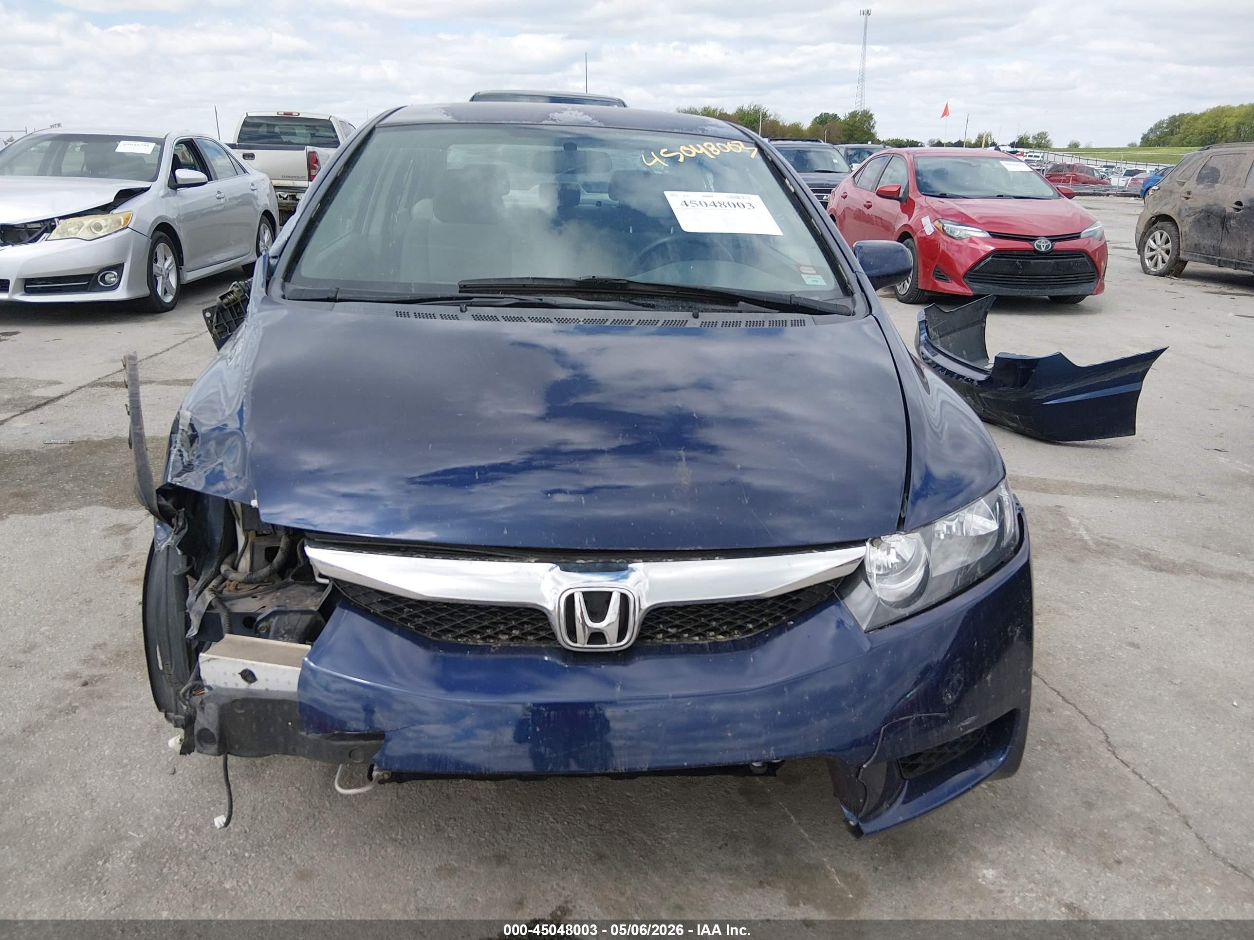 2010 Honda Civic Lx Синий vin: 2HGFA1F53AH587275