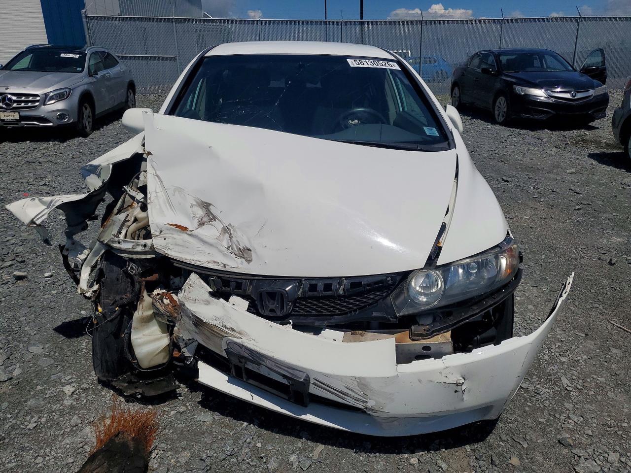 2011 Honda Civic Lx White vin: 2HGFA1F53BH309929
