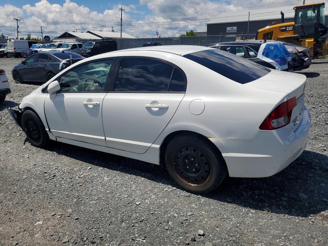 2011 Honda Civic Lx White vin: 2HGFA1F53BH309929