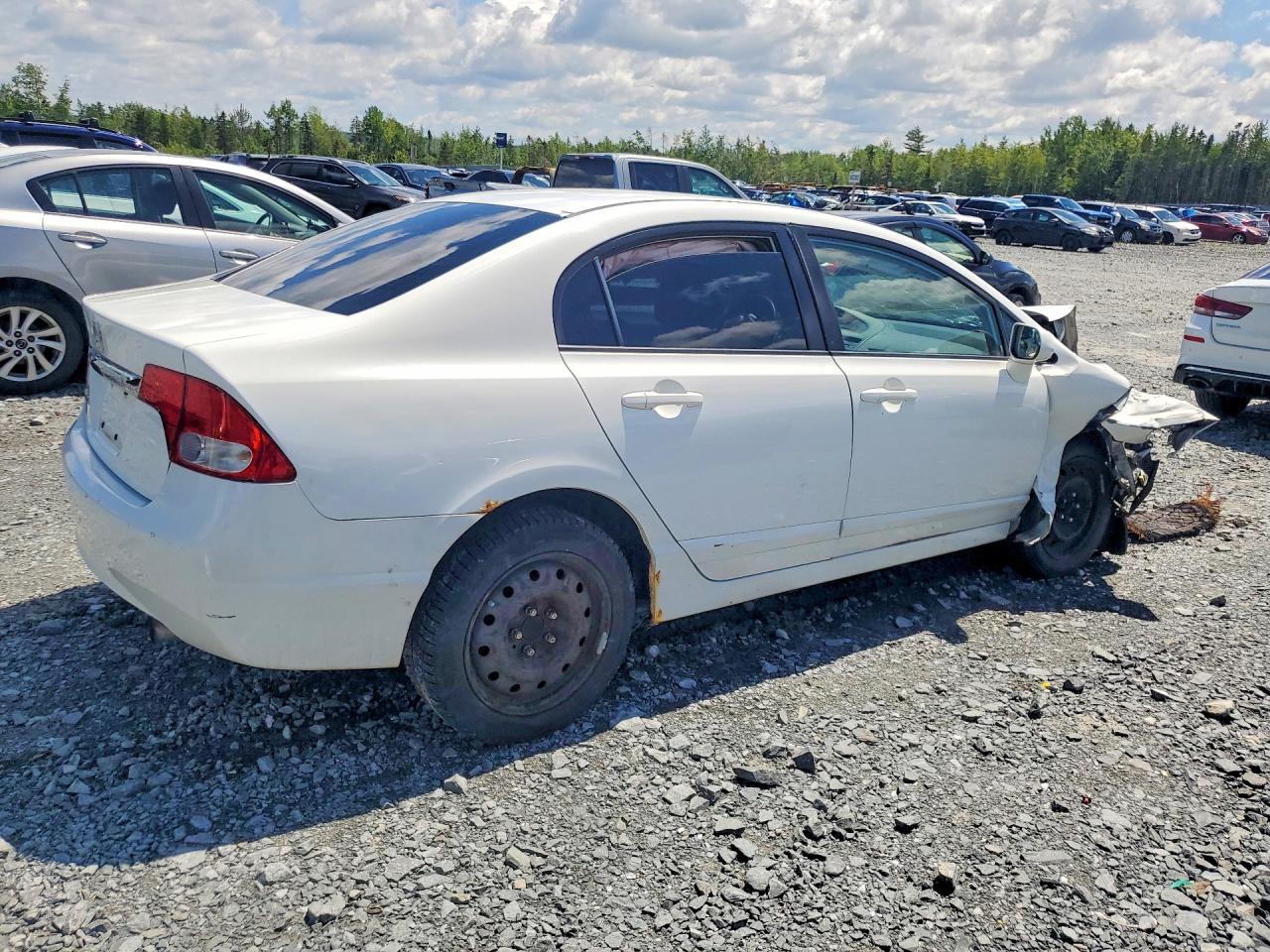 2011 Honda Civic Lx White vin: 2HGFA1F53BH309929