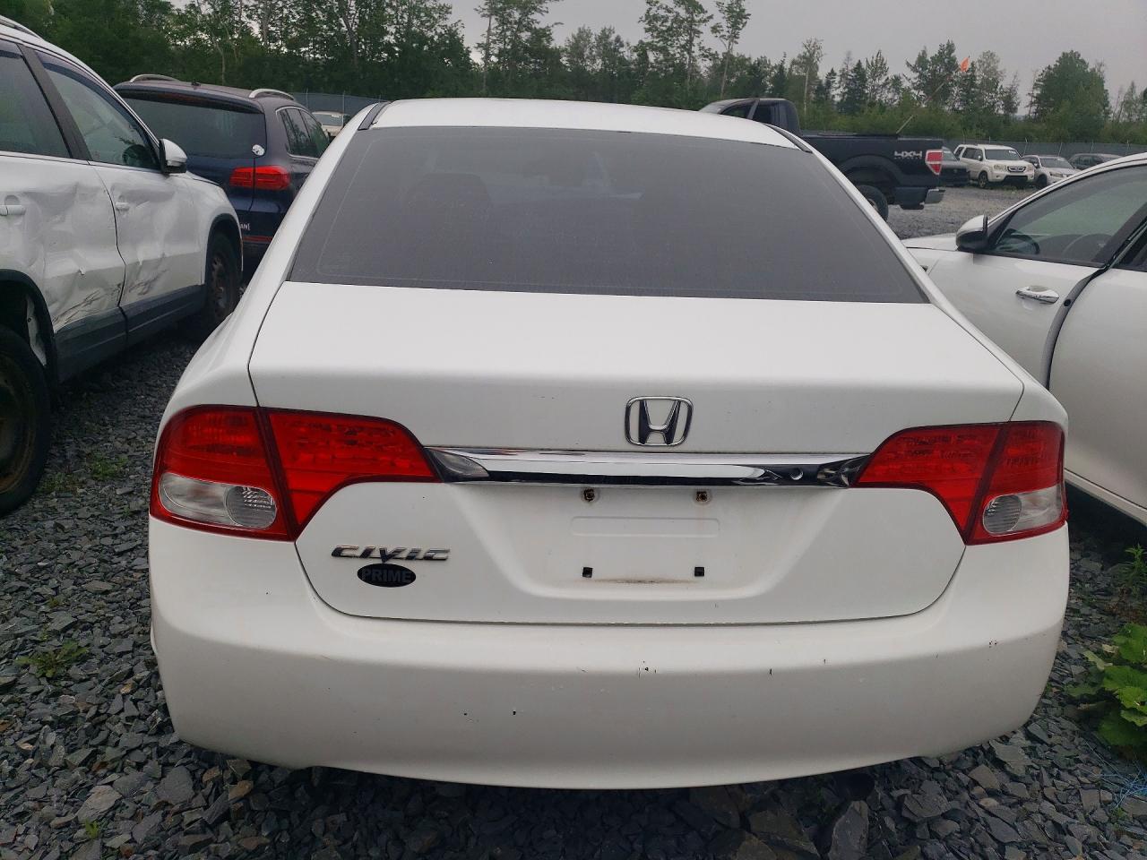 2011 Honda Civic Lx White vin: 2HGFA1F53BH309929
