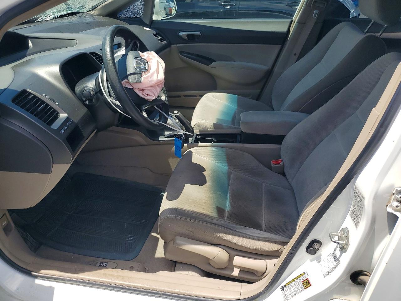 2011 Honda Civic Lx White vin: 2HGFA1F53BH309929